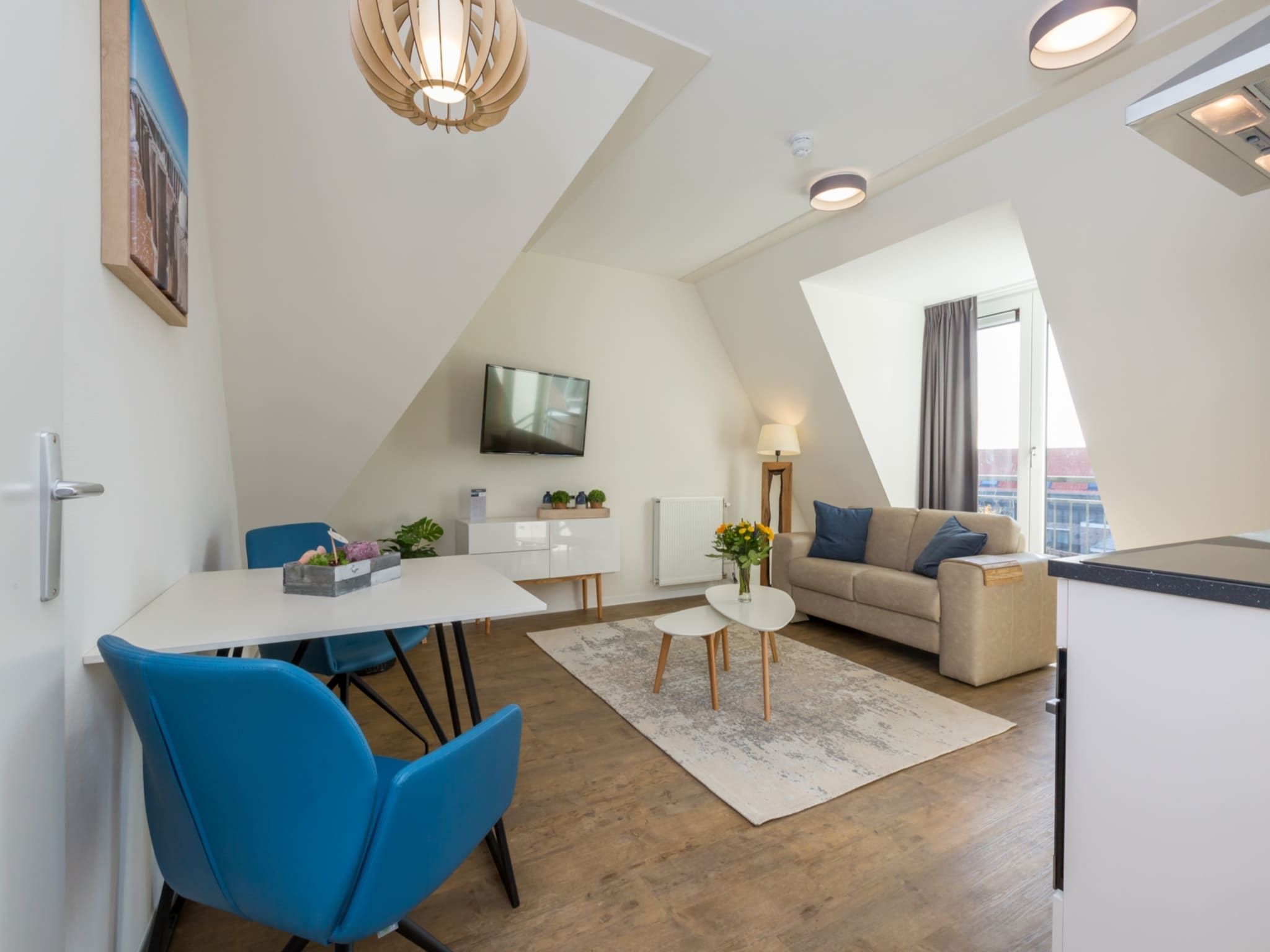 De woonkamer van Aparthotel Zoutelande - Luxe 2-persoons comfort appartement in Zoutelande
