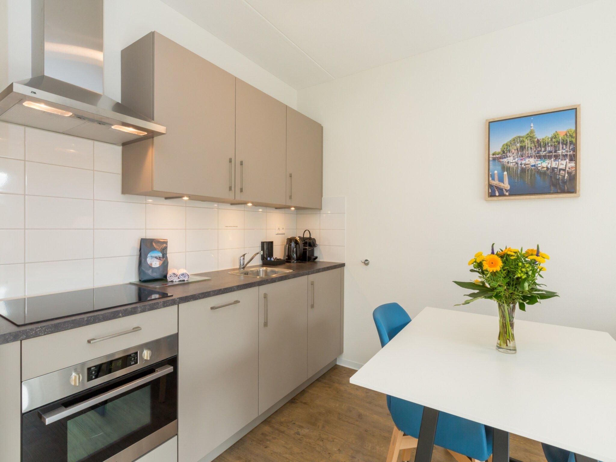 De keuken van Aparthotel Zoutelande - Luxe 2-persoons comfort appartement in Zoutelande