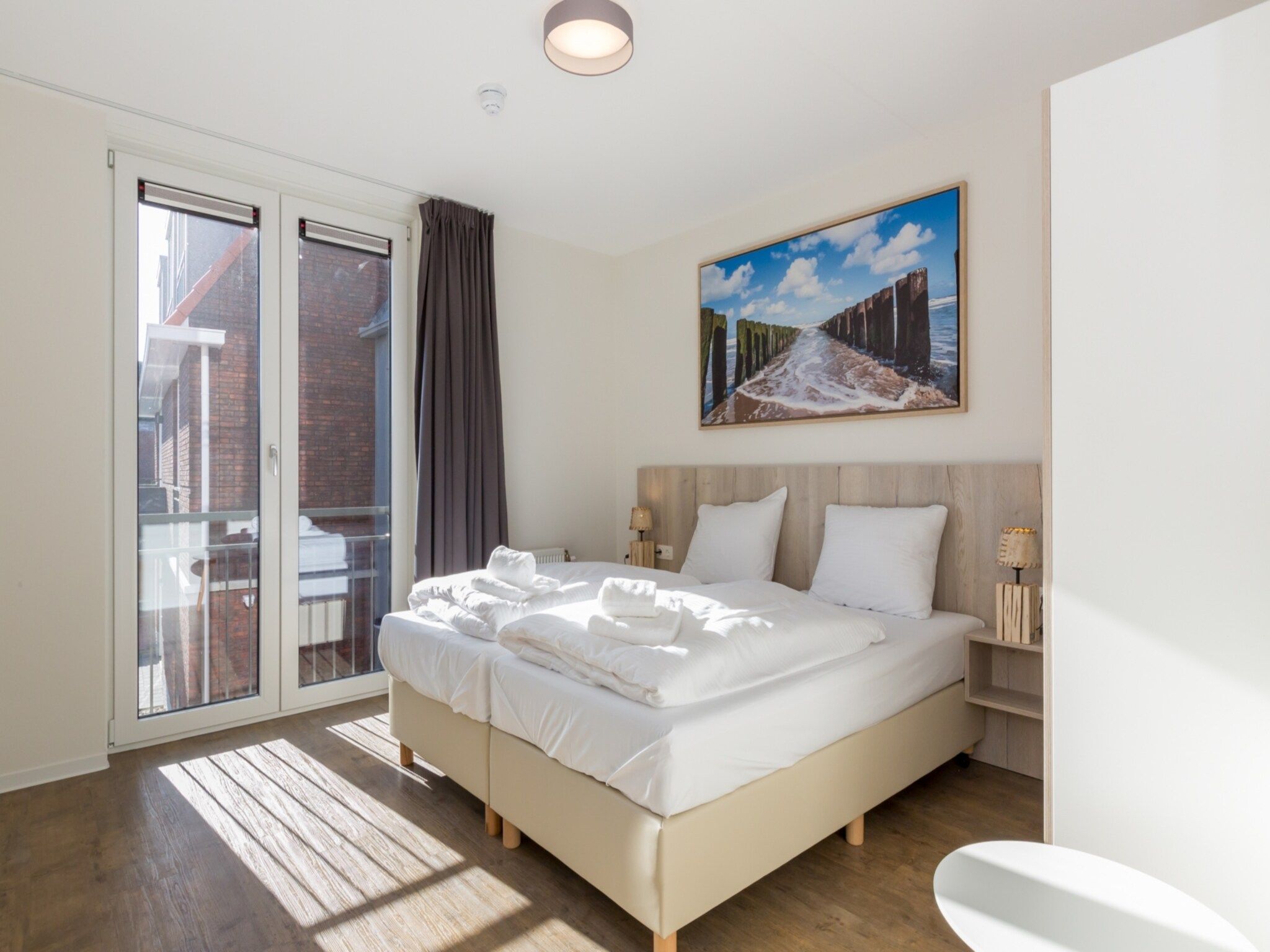Een slaapkamer van Aparthotel Zoutelande - Luxe 2-persoons comfort appartement in Zoutelande
