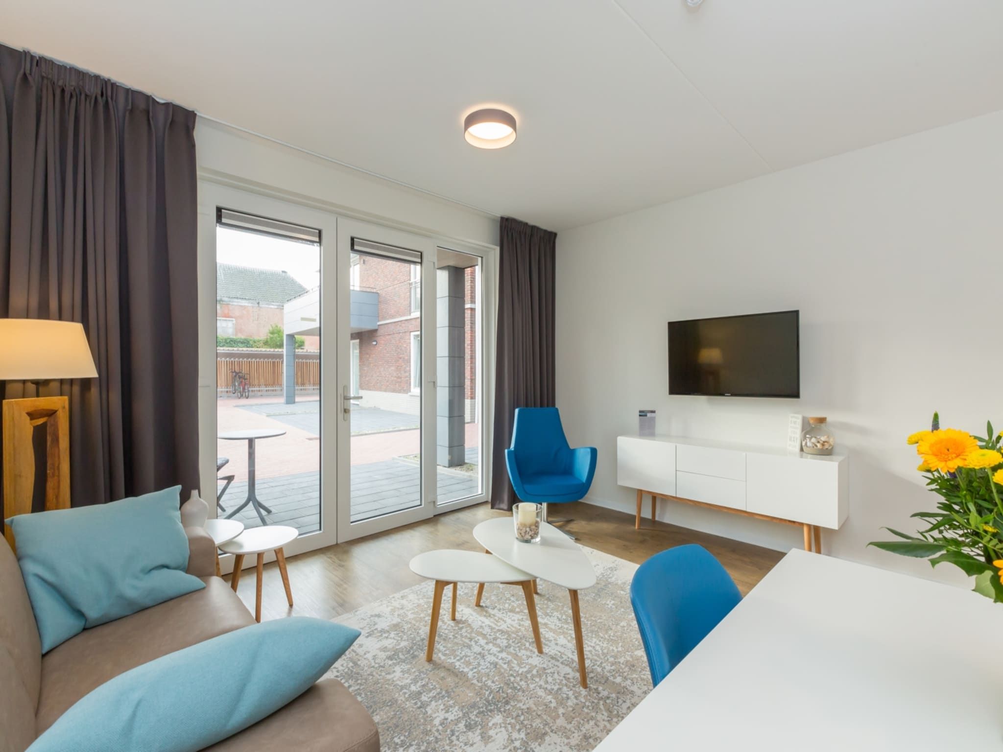 De woonkamer van Aparthotel Zoutelande - Luxe 2-persoons comfort appartement in Zoutelande