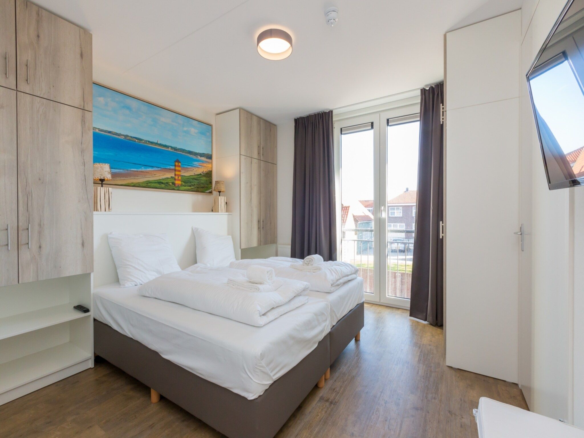 Een slaapkamer van Aparthotel Zoutelande - Luxe 2-persoons comfort appartement in Zoutelande