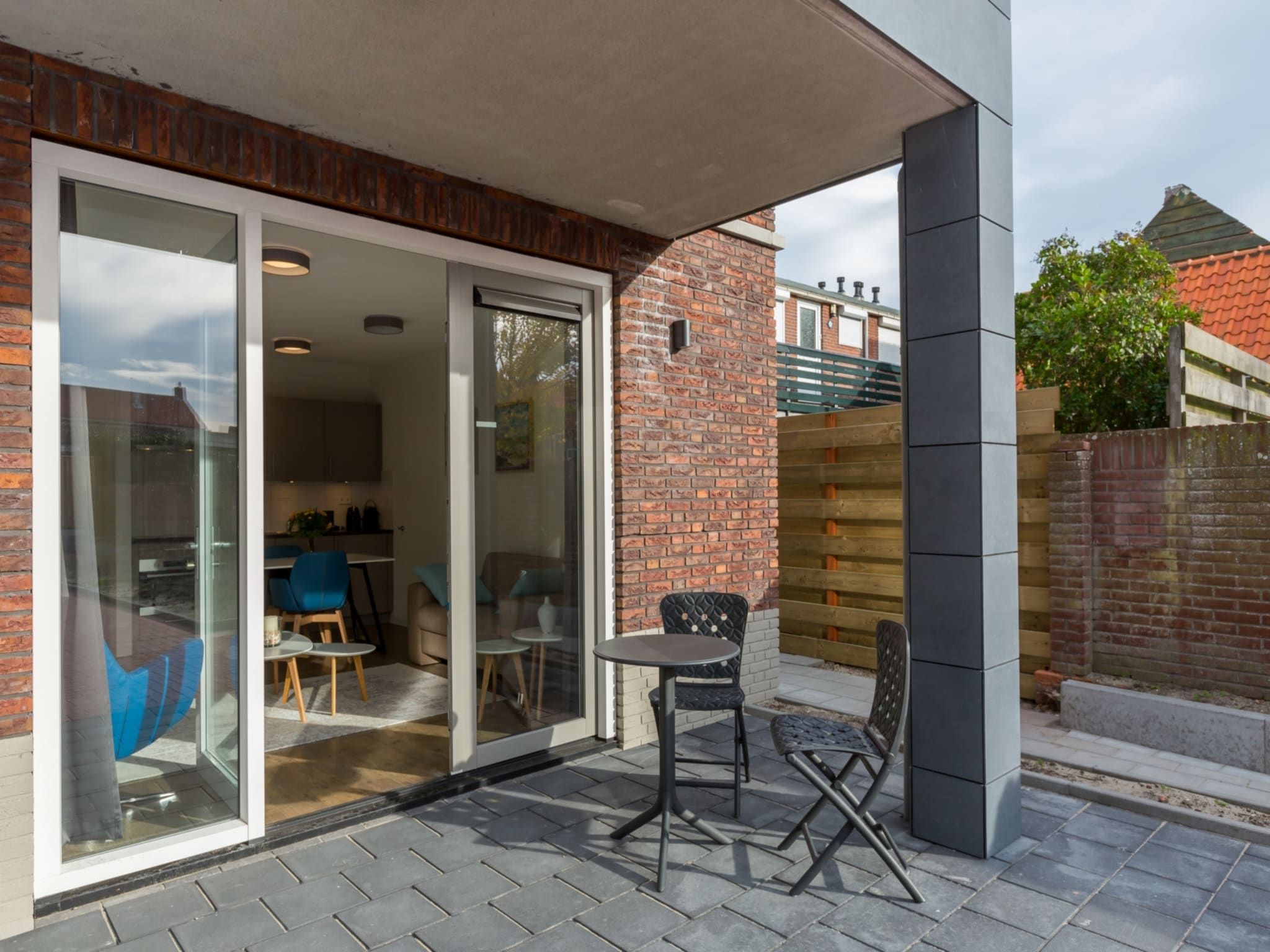 Het terras van Aparthotel Zoutelande - Luxe 2-persoons comfort appartement in Zoutelande