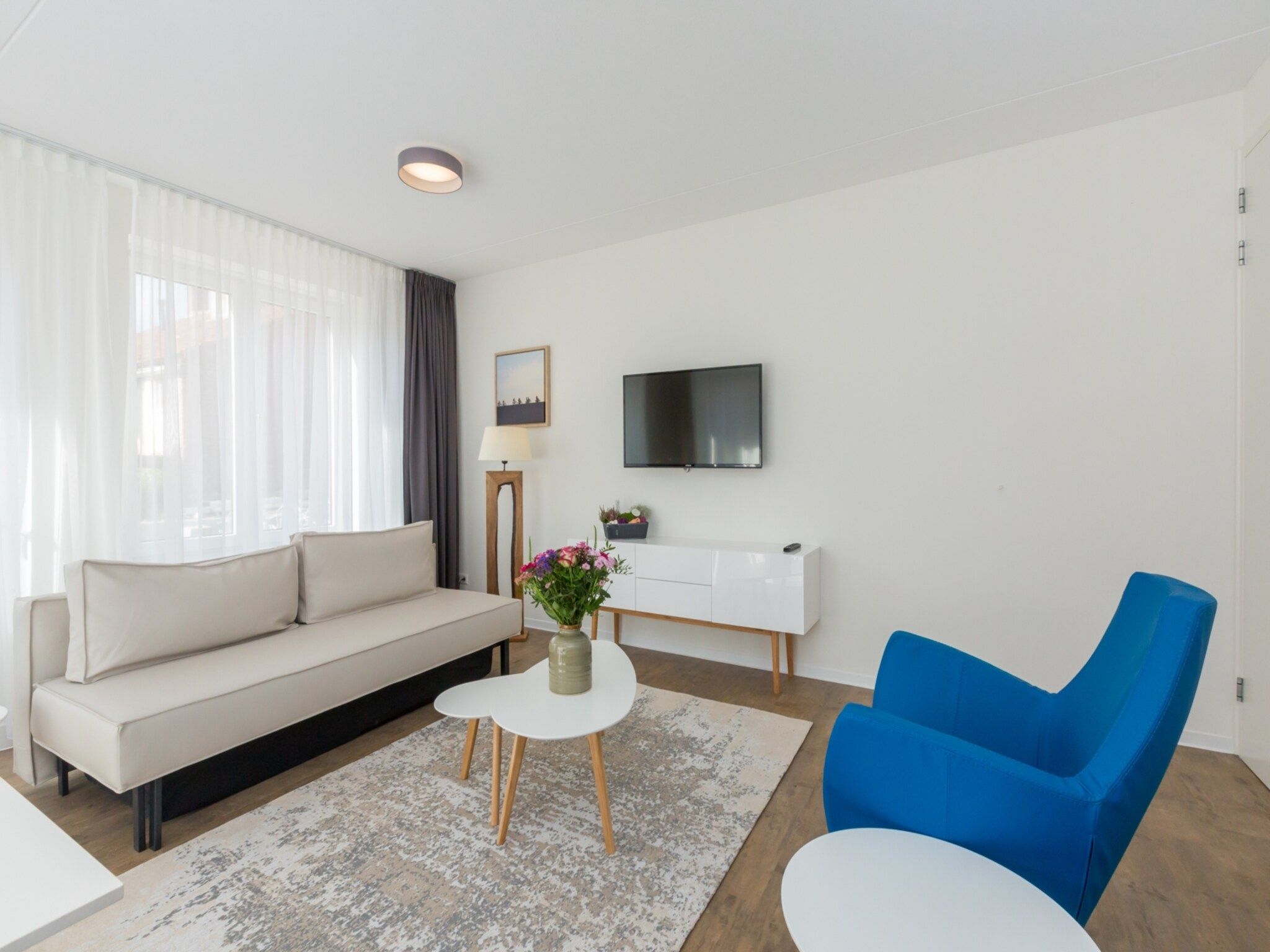 De woonkamer van Aparthotel Zoutelande - Luxe 2-persoons comfort appartement in Zoutelande