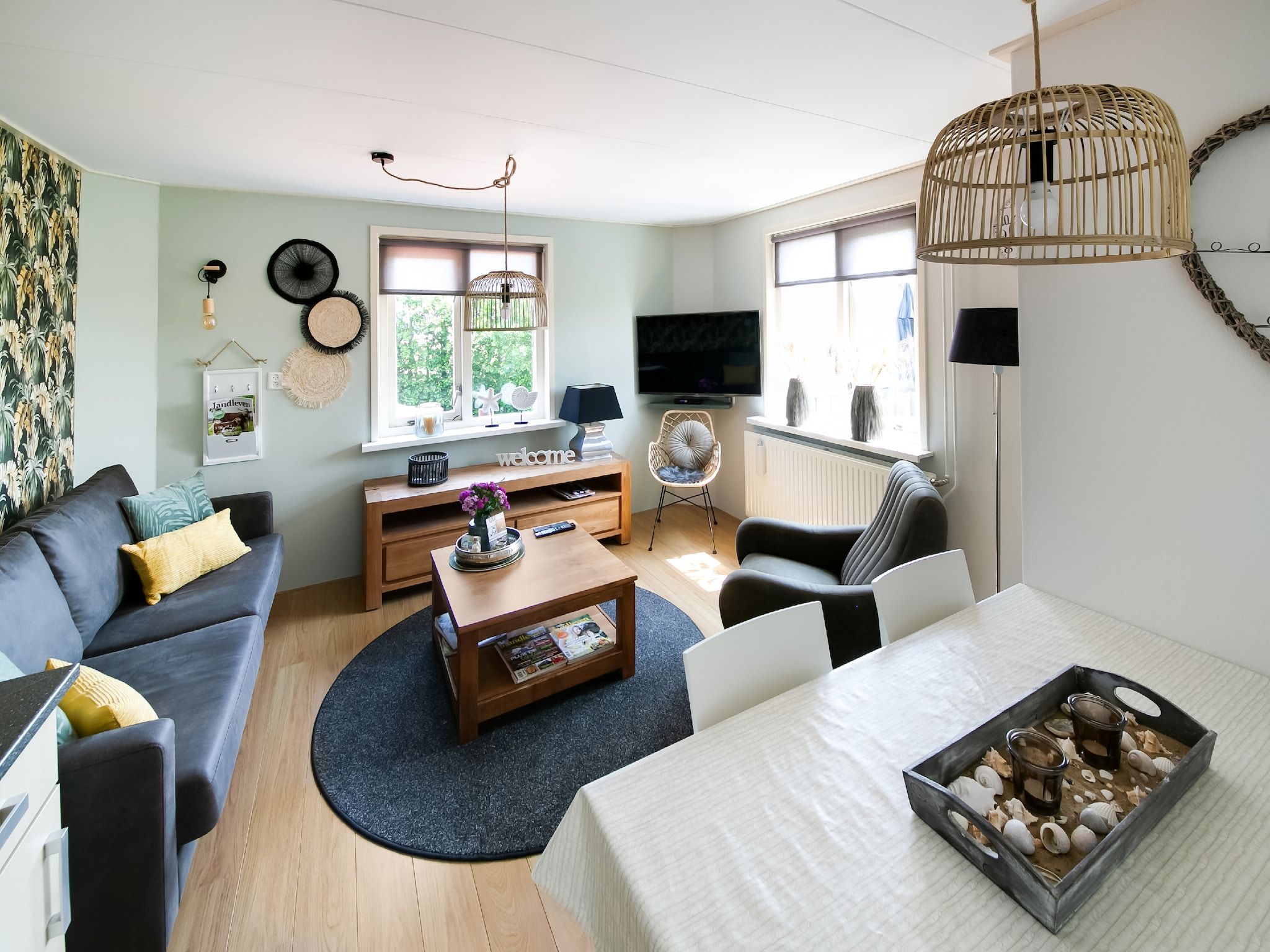 De woonkamer van Zilte Bries in Callantsoog