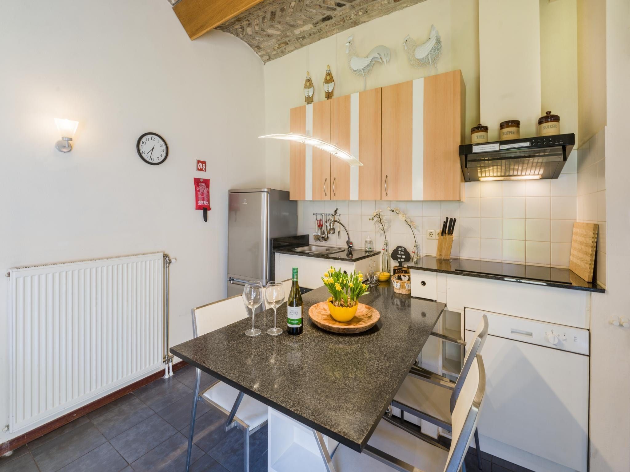 De eetkamer van Meschermolen 7 in Mesch-Eijsden