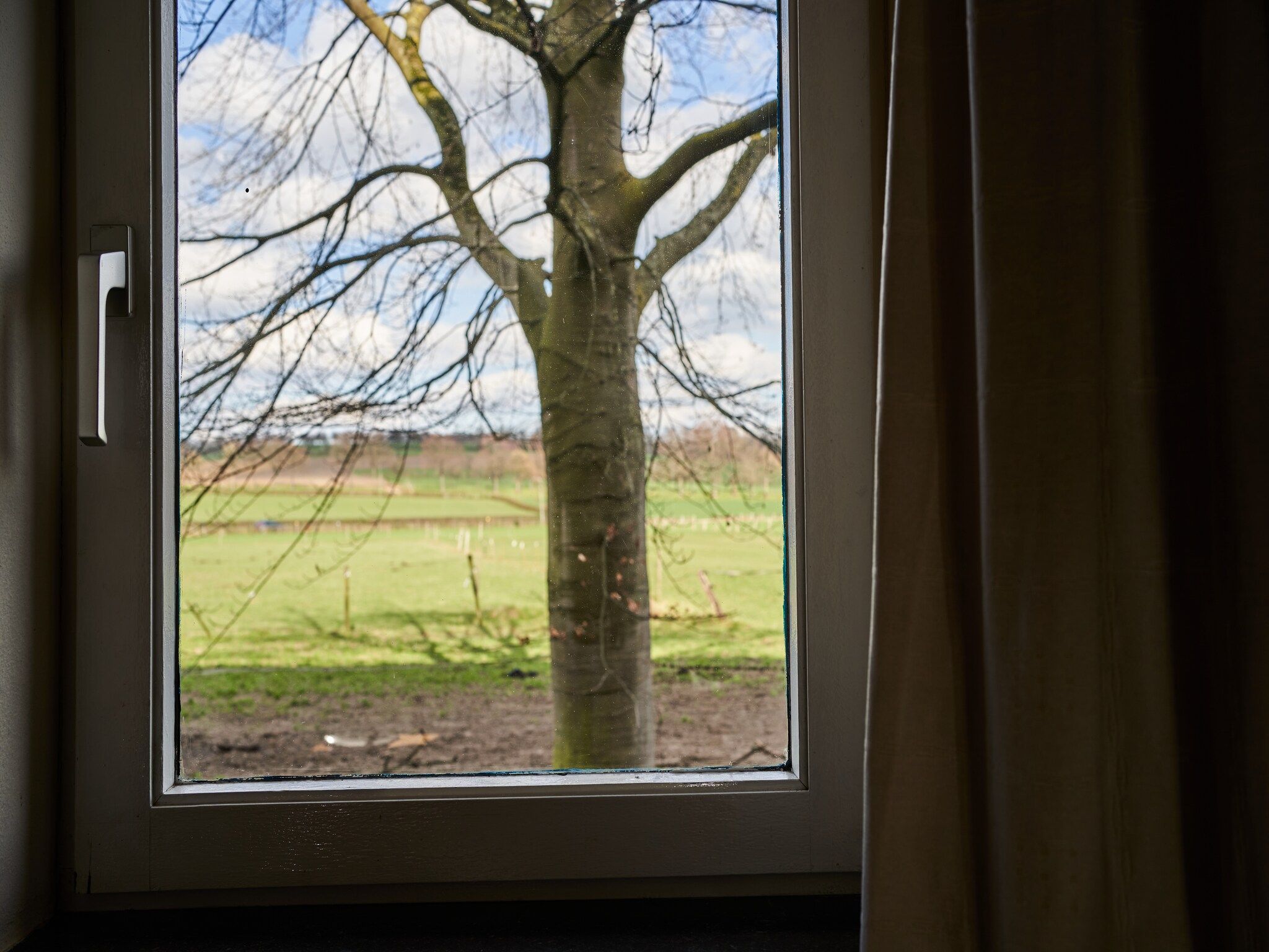 Het uitzicht vanaf Meschermolen 11 in Mesch-Eijsden