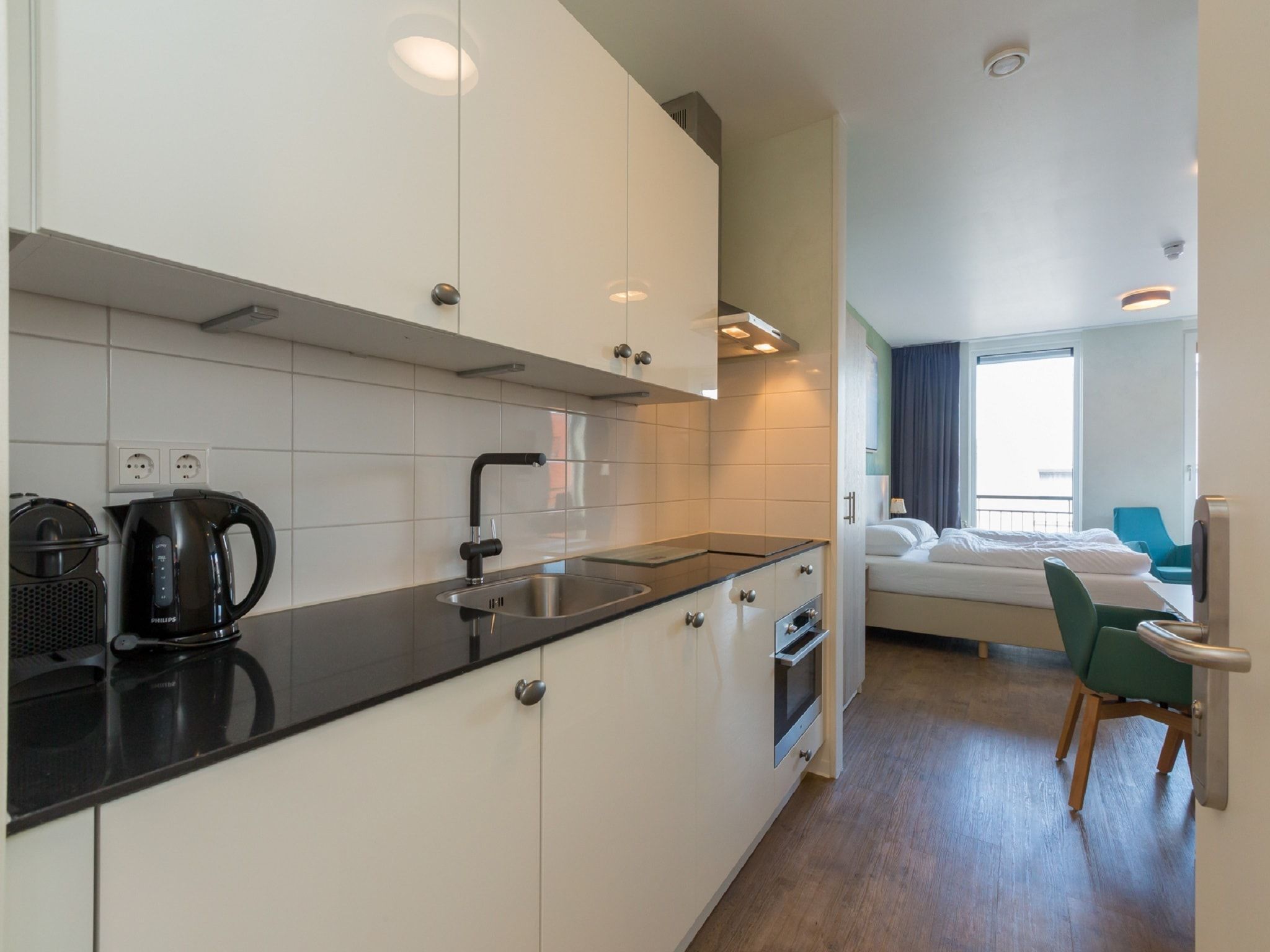 De keuken van Aparthotel Zoutelande - 2 pers luxe studio in Zoutelande