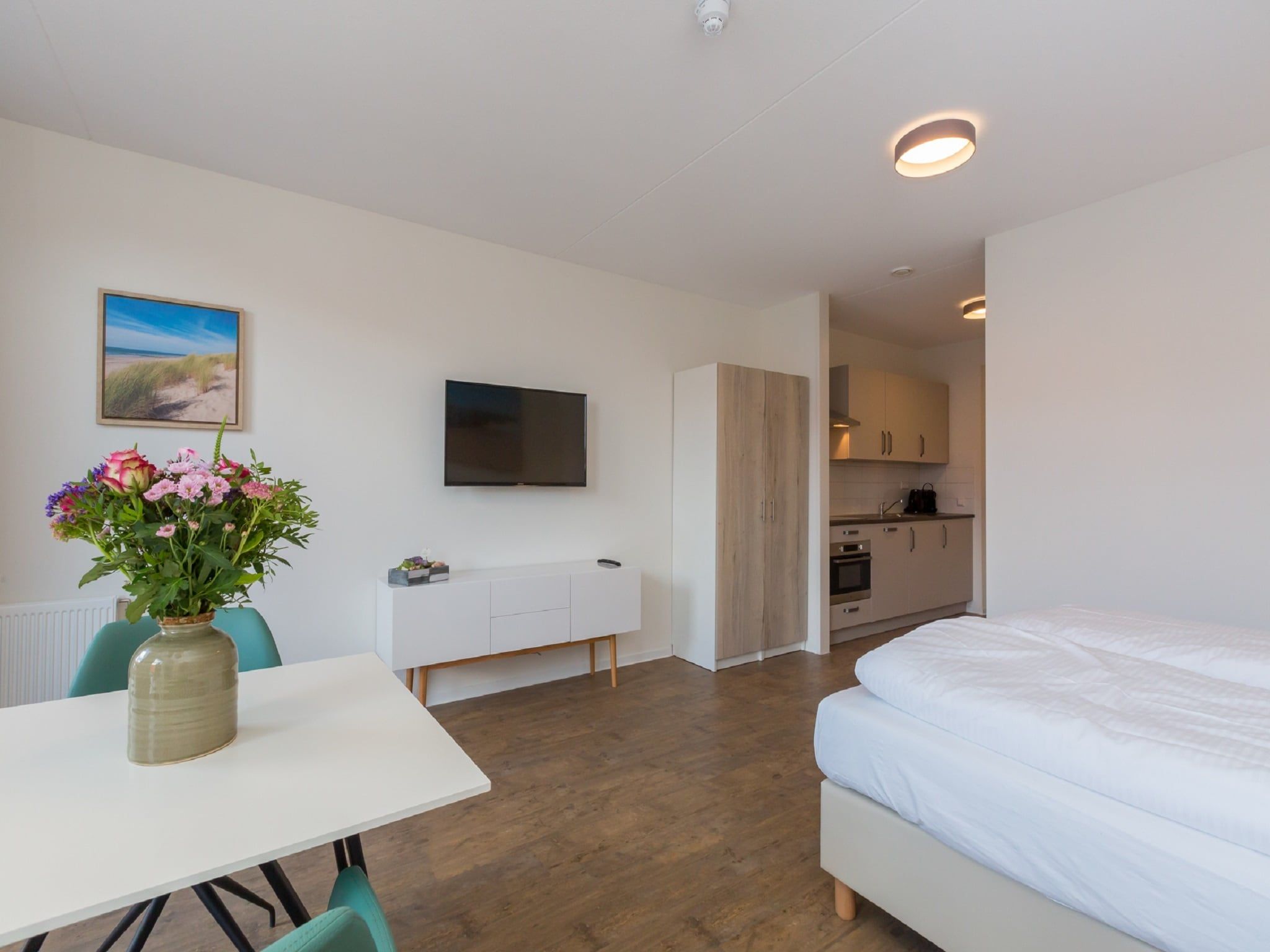 De woonkamer van Aparthotel Zoutelande - 2 pers luxe studio in Zoutelande