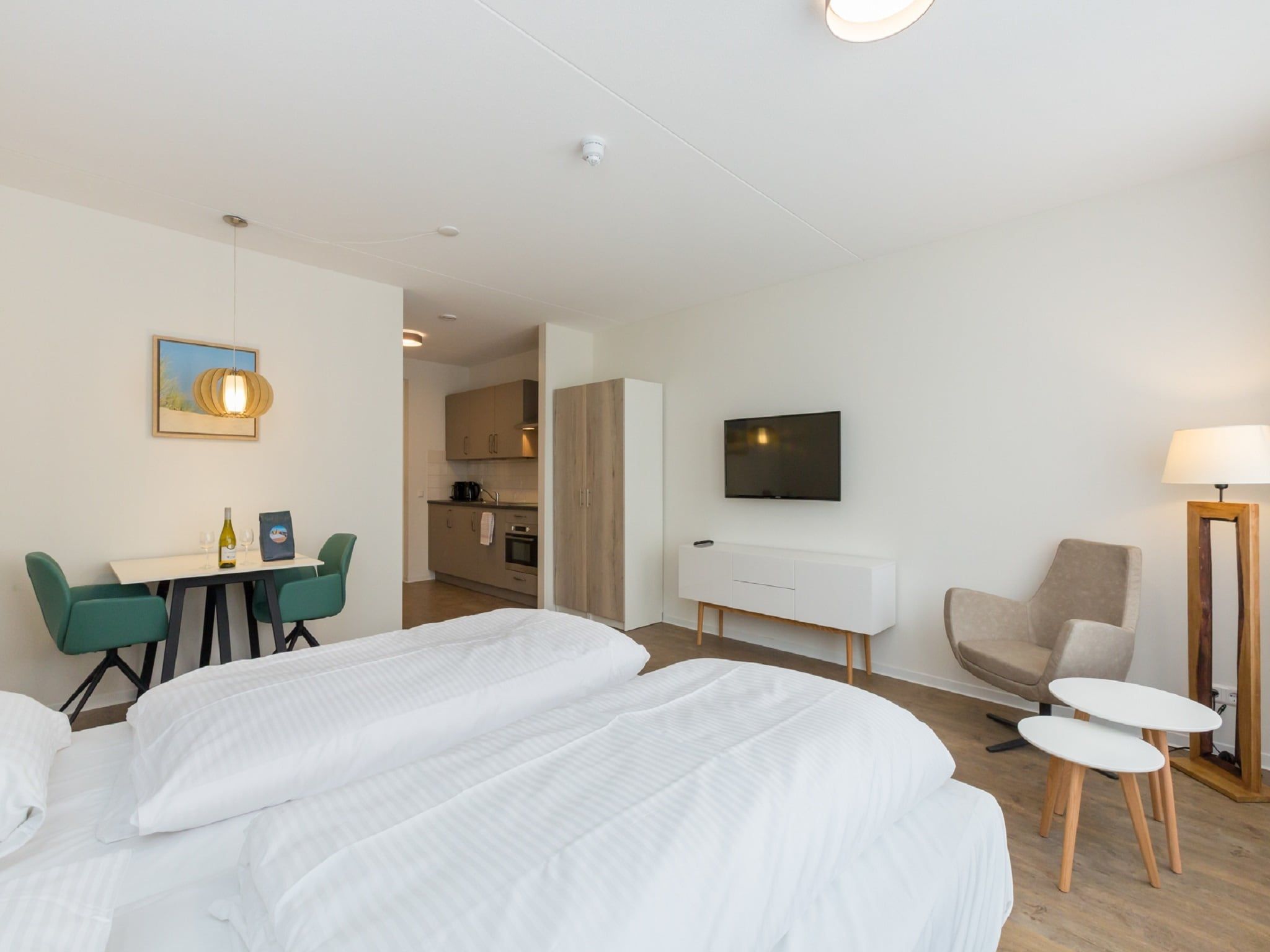De woonkamer van Aparthotel Zoutelande - 2 pers luxe studio in Zoutelande