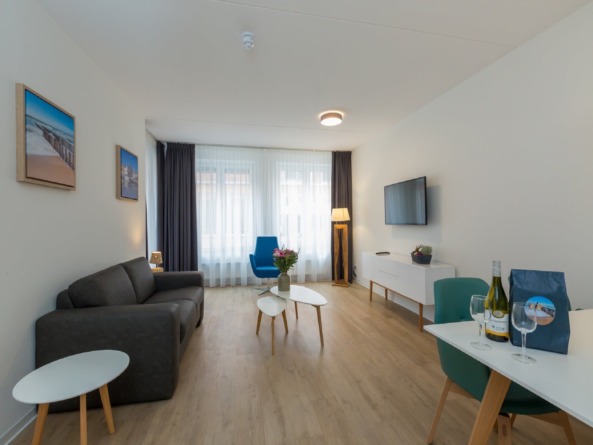 De woonkamer van Aparthotel Zoutelande - 4 pers luxe appartement in Zoutelande