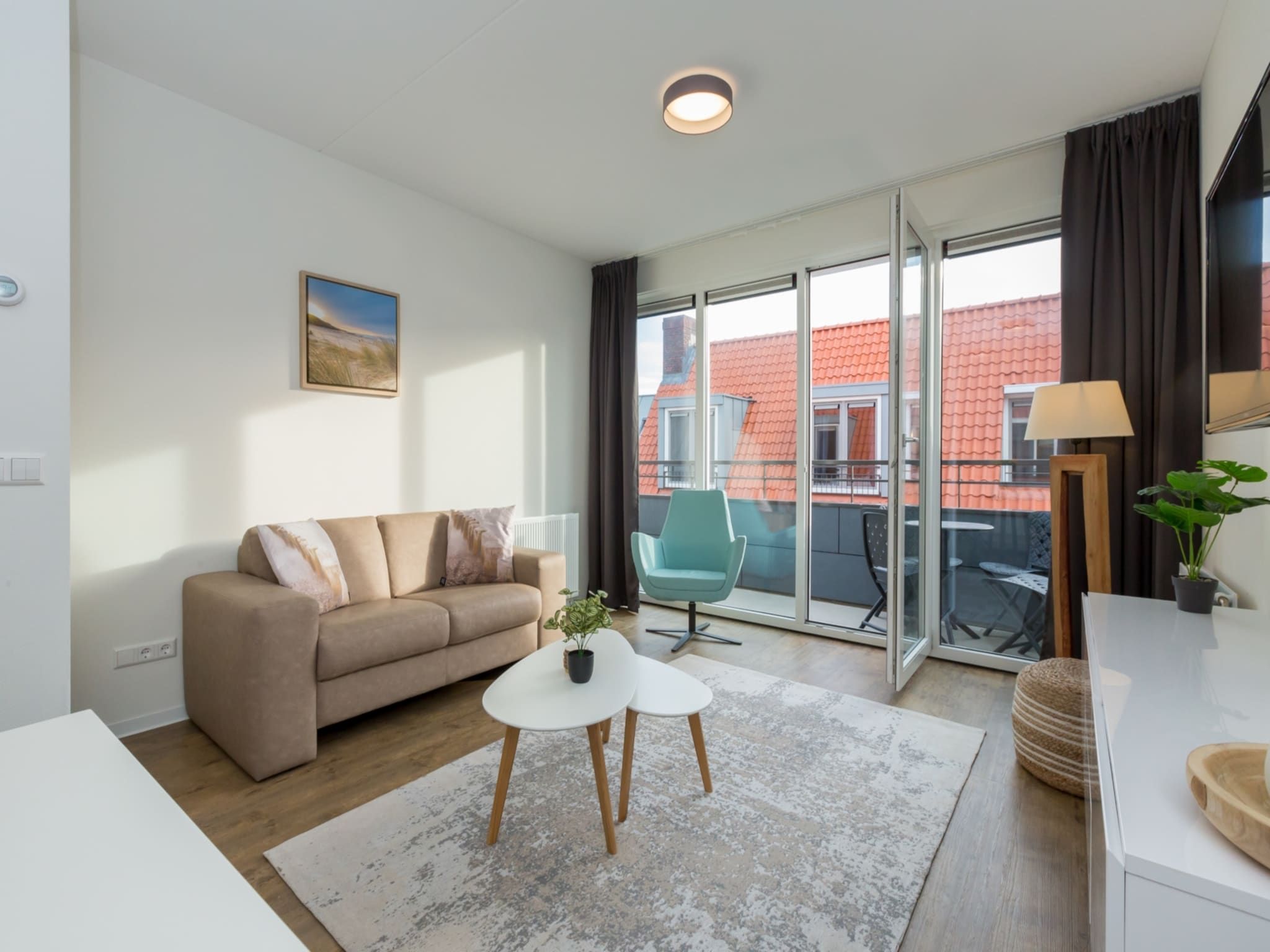 De woonkamer van Aparthotel Zoutelande - 4 pers luxe appartement in Zoutelande