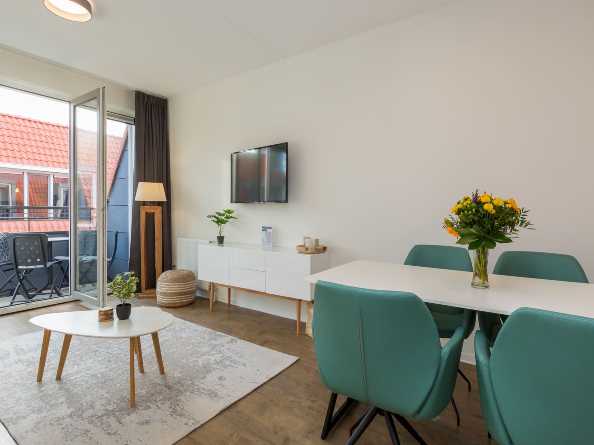 De woonkamer van Aparthotel Zoutelande - 4 pers luxe appartement in Zoutelande