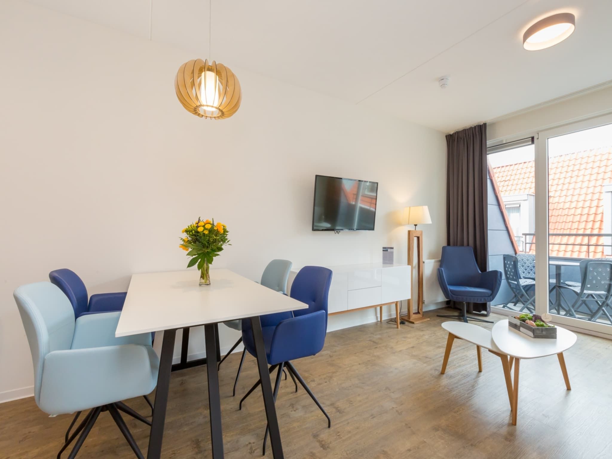 De eetkamer van Aparthotel Zoutelande - 4 pers luxe appartement in Zoutelande
