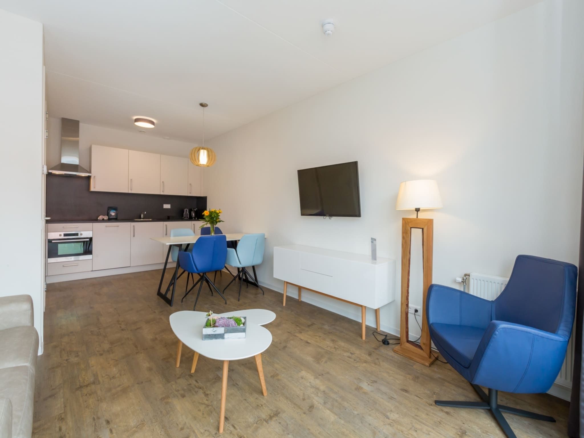 De woonkamer van Aparthotel Zoutelande - 4 pers luxe appartement in Zoutelande