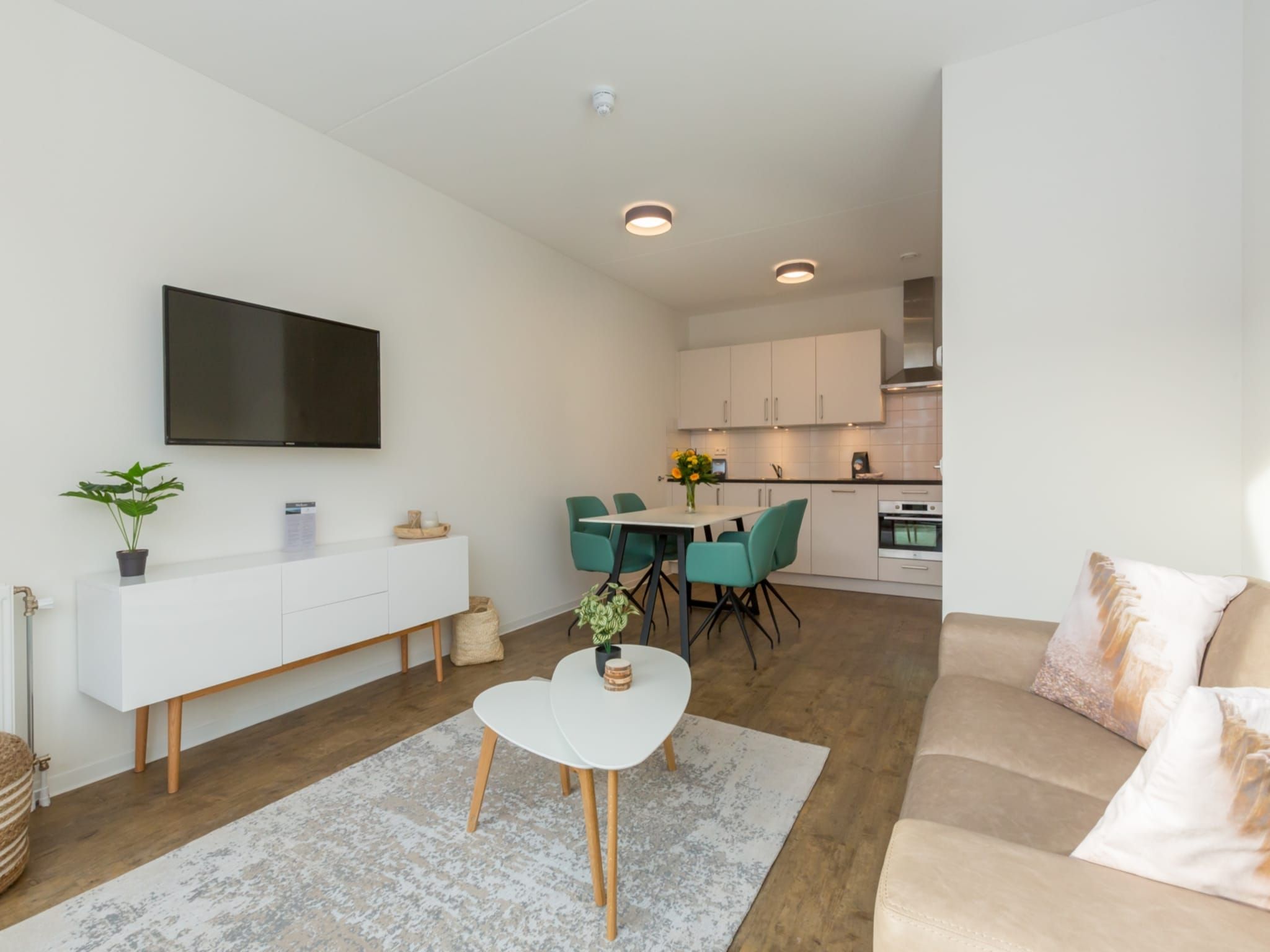 De woonkamer van Aparthotel Zoutelande - 4 pers luxe appartement in Zoutelande