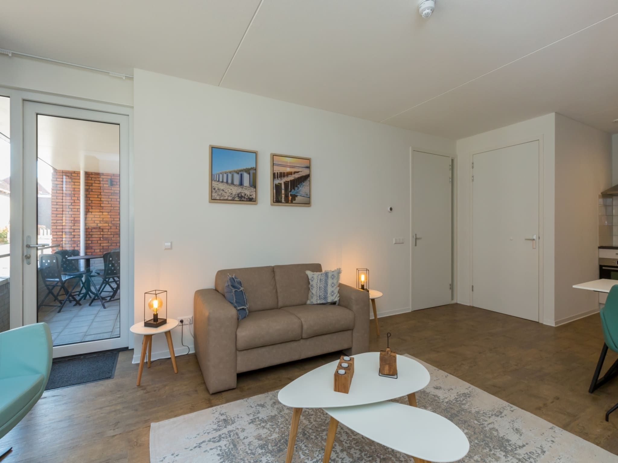 De woonkamer van Aparthotel Zoutelande - 4 pers luxe appartement - huisdier in Zoutelande