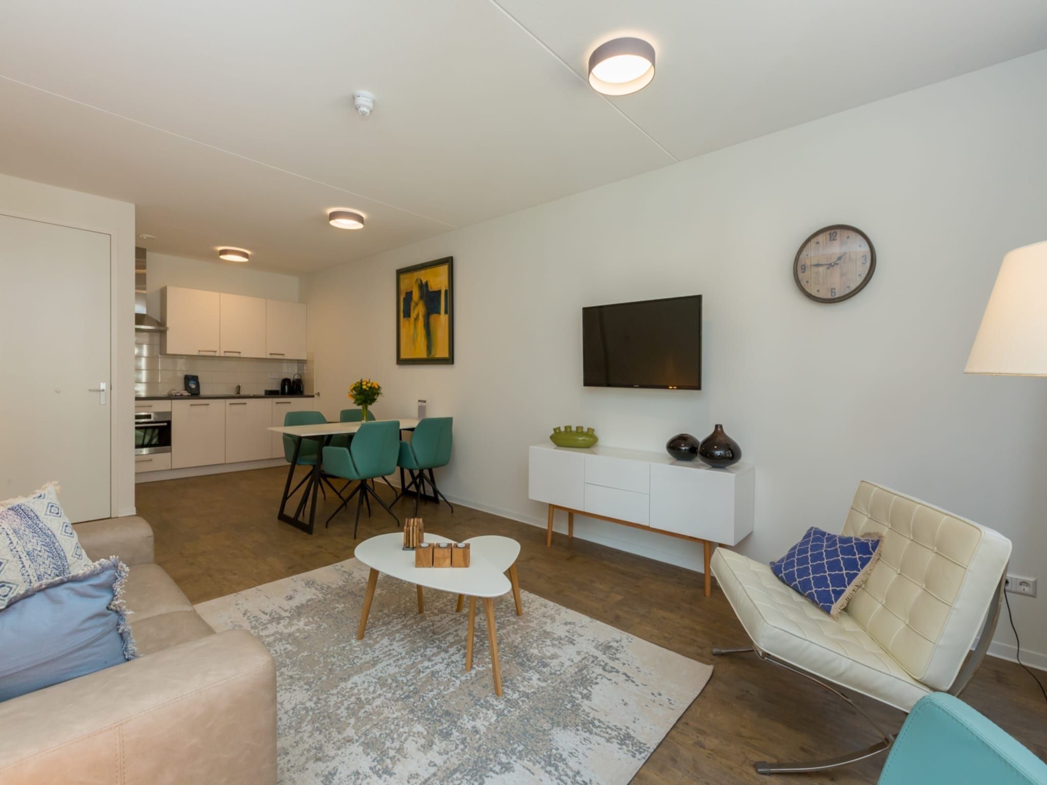 De woonkamer van Aparthotel Zoutelande - 4 pers luxe appartement - huisdier in Zoutelande