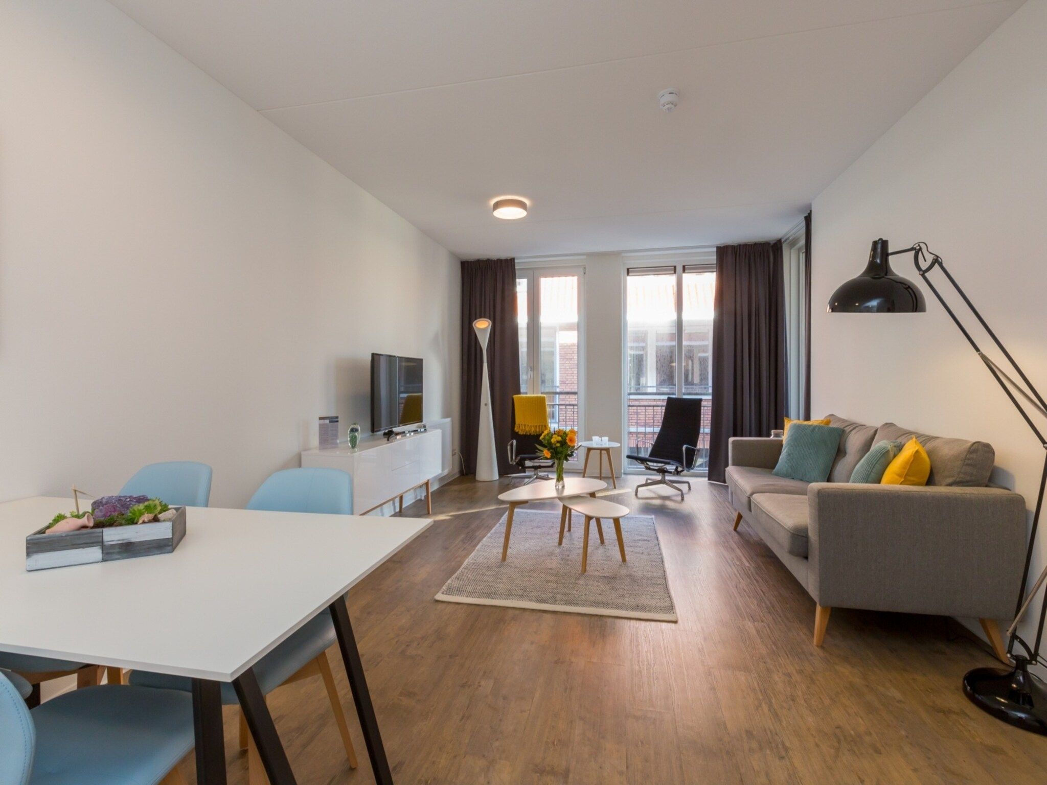 De woonkamer van Aparthotel Zoutelande - Luxe 3-persoons comfort appartement in Zoutelande