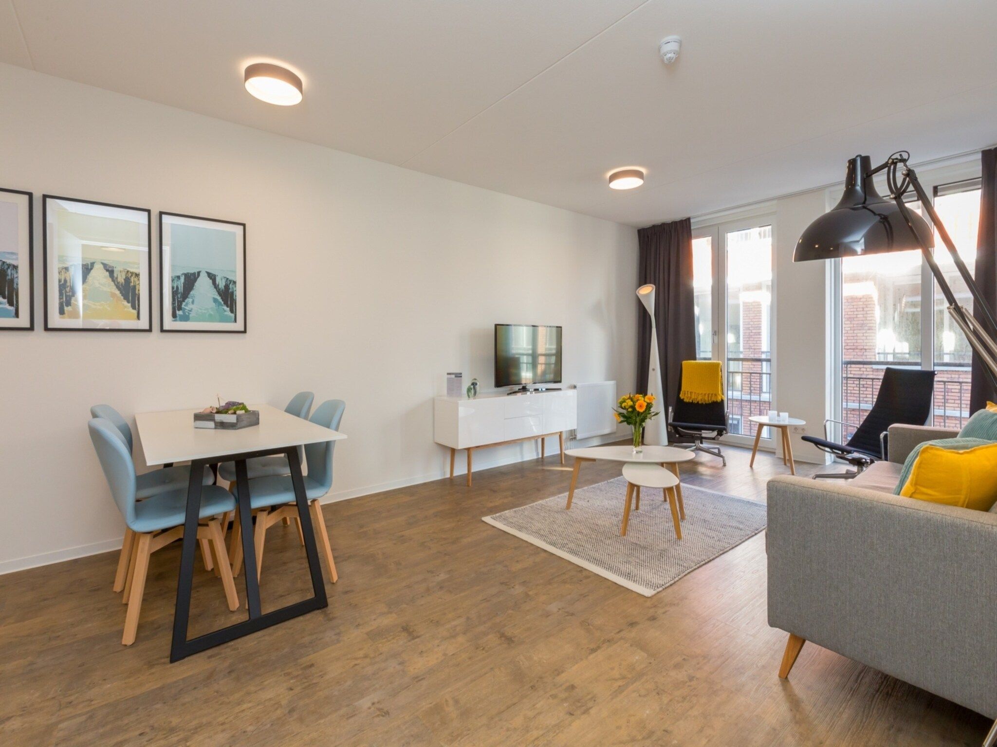 De woonkamer van Aparthotel Zoutelande - Luxe 3-persoons comfort appartement in Zoutelande