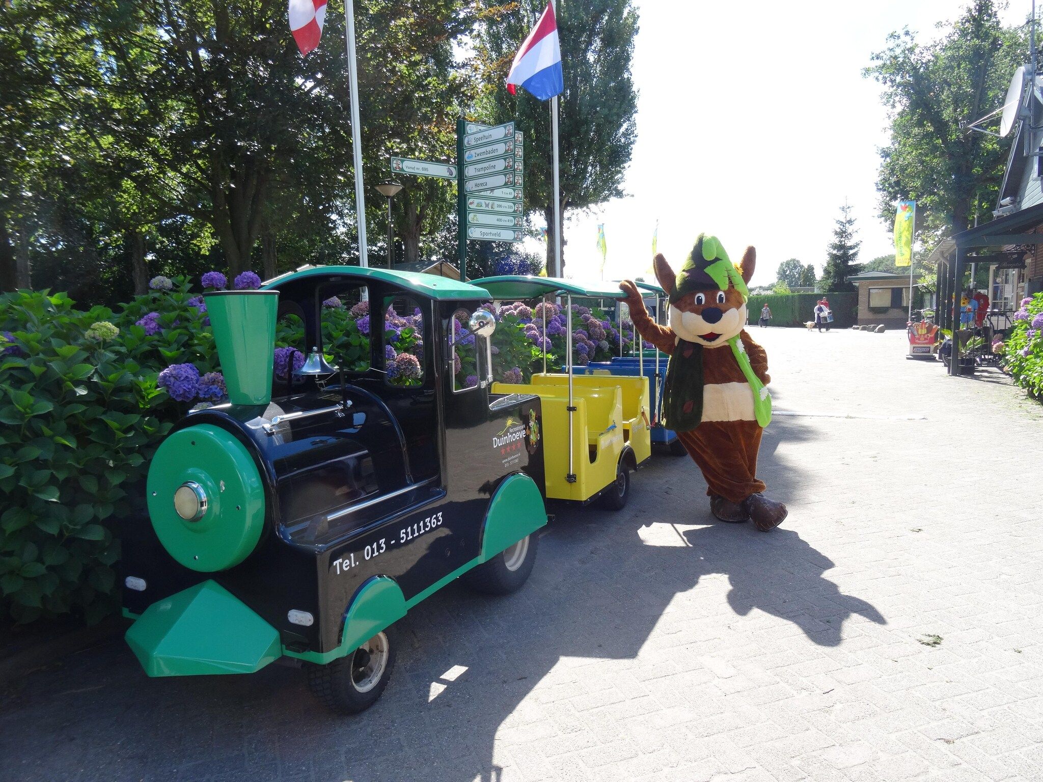 Parkfaciliteiten bij Recreatiepark Duinhoeve 11 in Udenhout