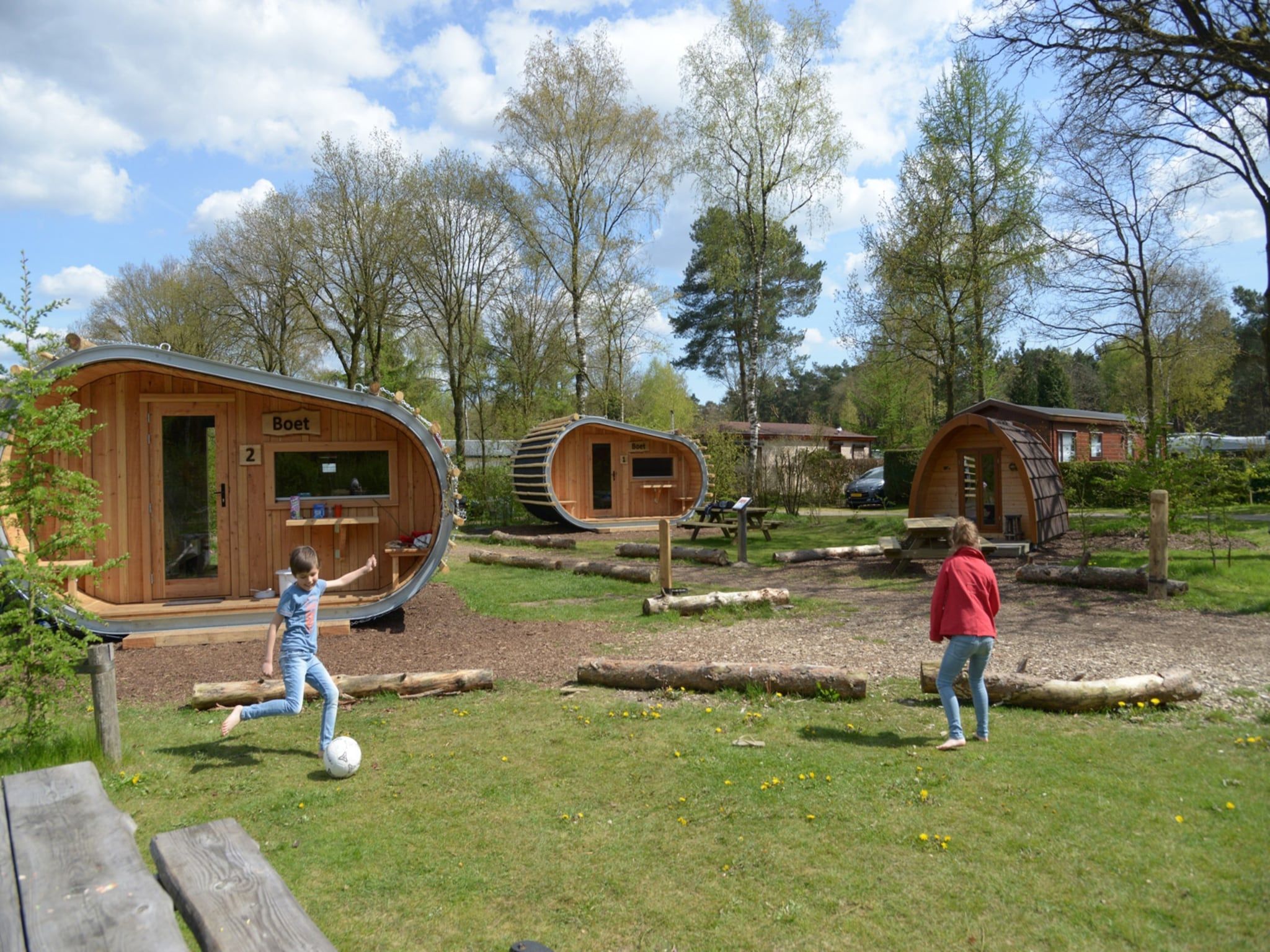 Parkfaciliteiten bij Pavilion 4 in Otterlo