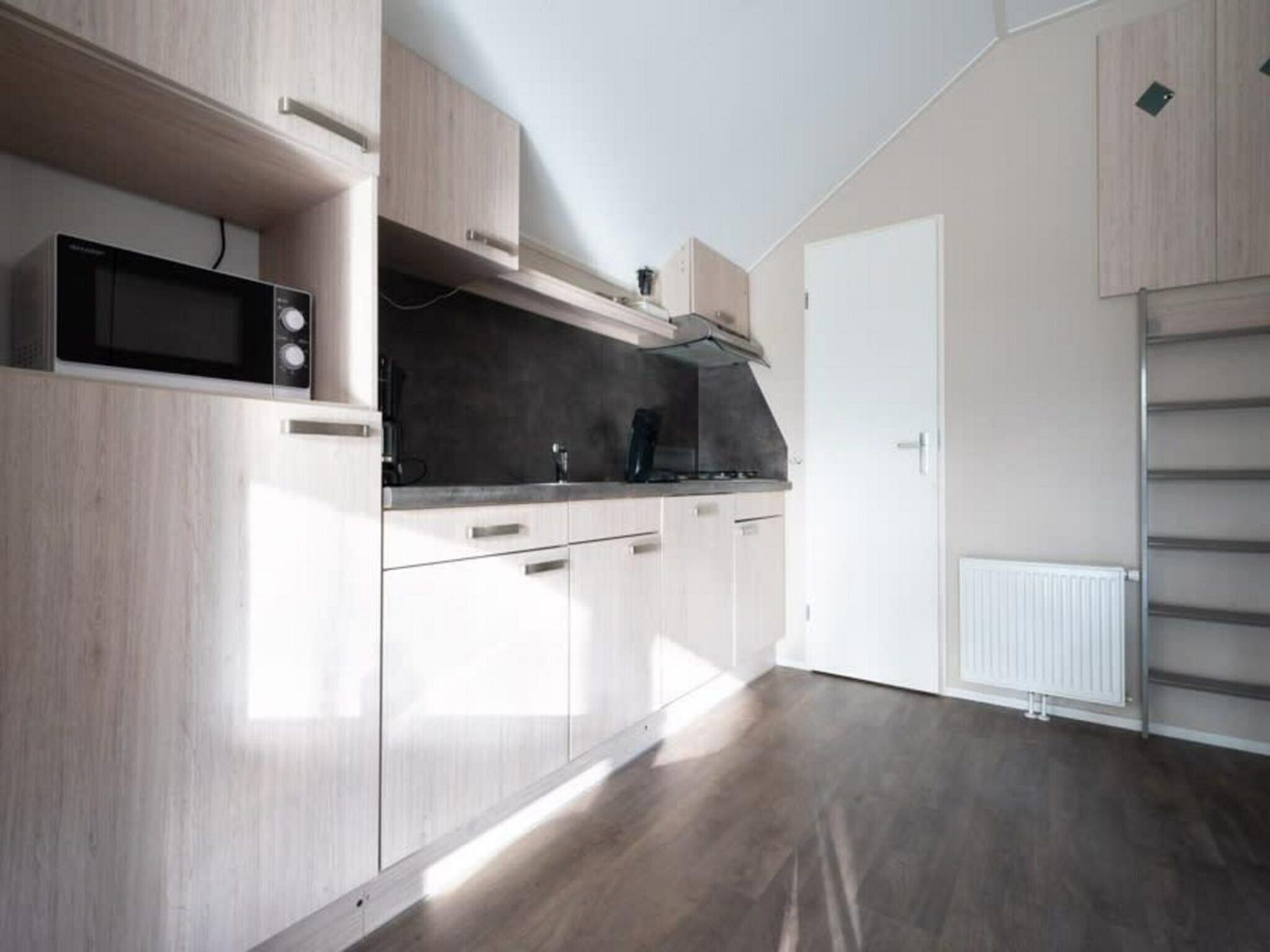 De keuken van Boslodge 6 in Otterlo