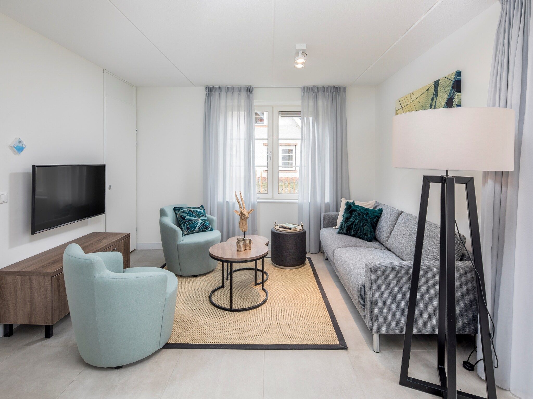 De woonkamer van Beach Resort Nieuwvliet-Bad 2 in Nieuwvliet-Bad