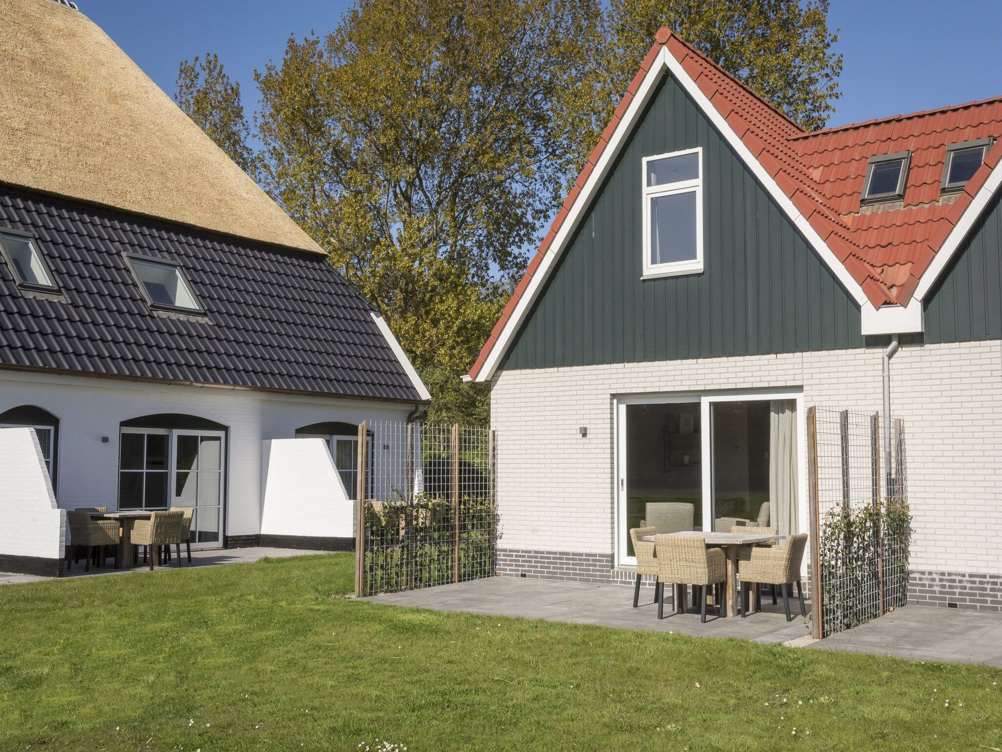 Het terras van Bouwlust E9 in De Cocksdorp Texel