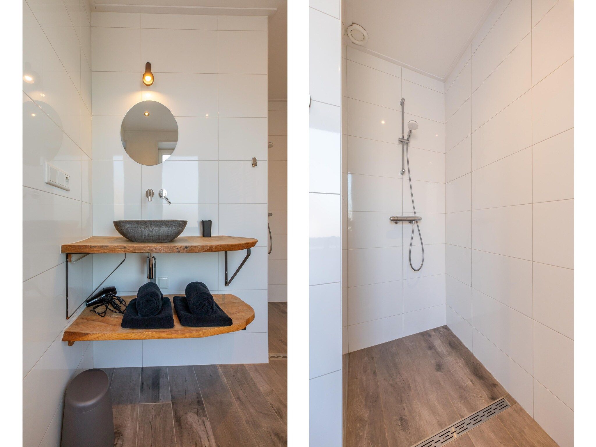 De badkamer van Pleinzicht 6a in Koudekerke