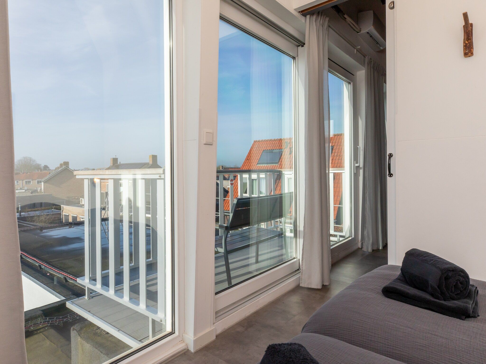 Het terras van Pleinzicht 6c in Koudekerke