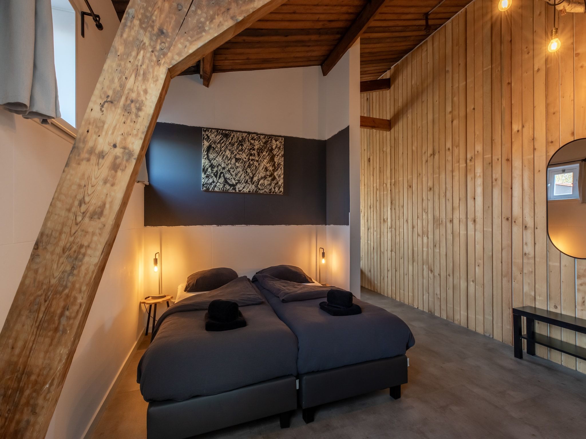 Een slaapkamer van Groepsappartement Pleinzicht in Koudekerke