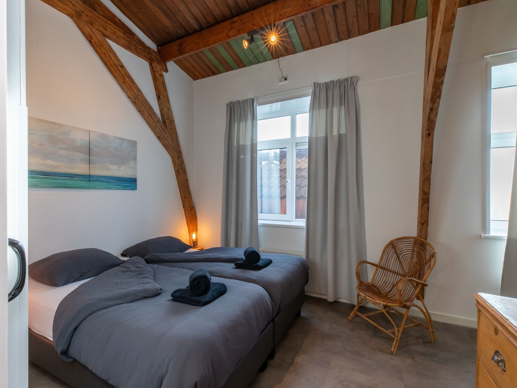 Een slaapkamer van Groepsappartement Pleinzicht in Koudekerke