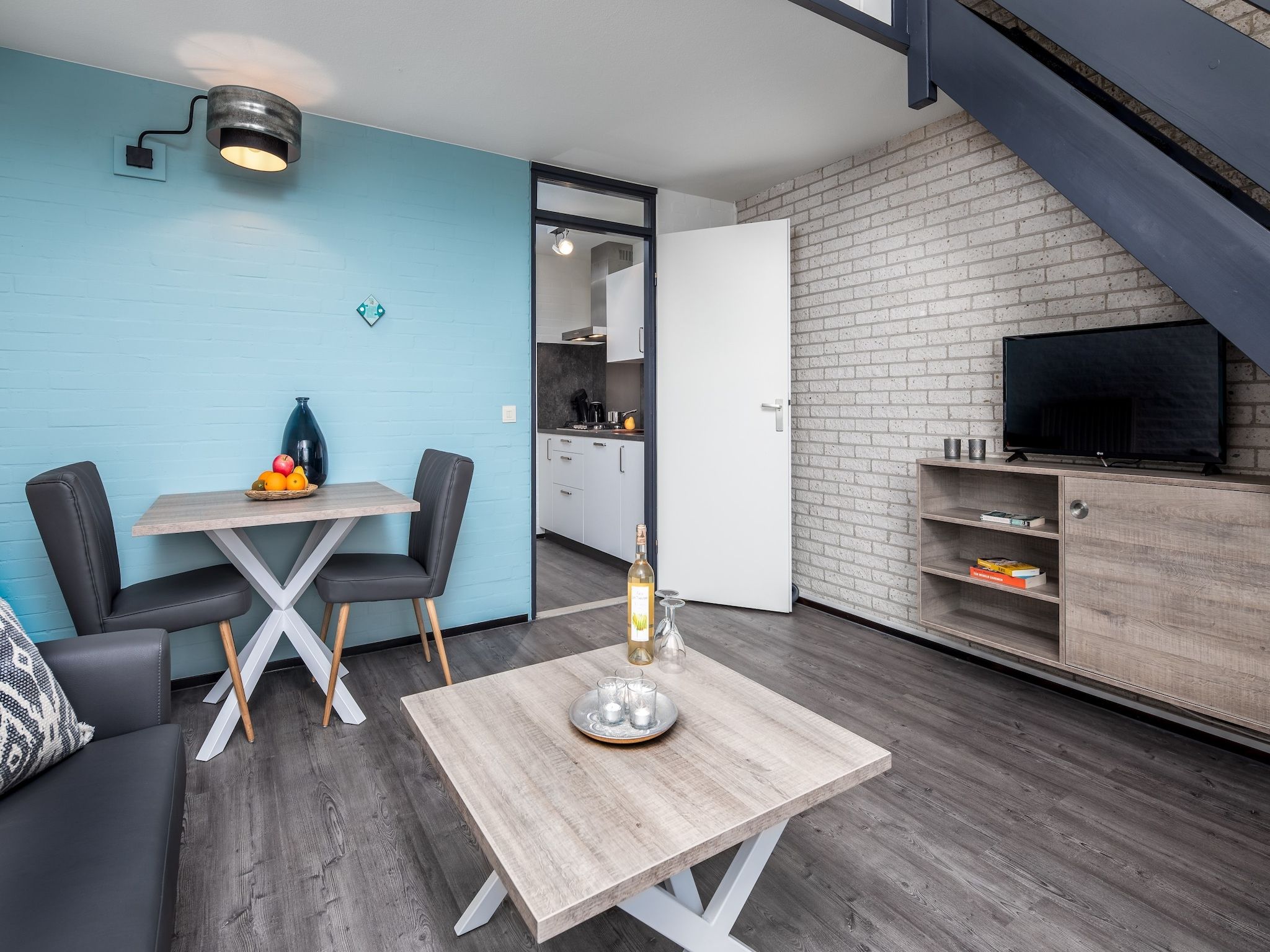 De woonkamer van Aquadelta 34 in Bruinisse