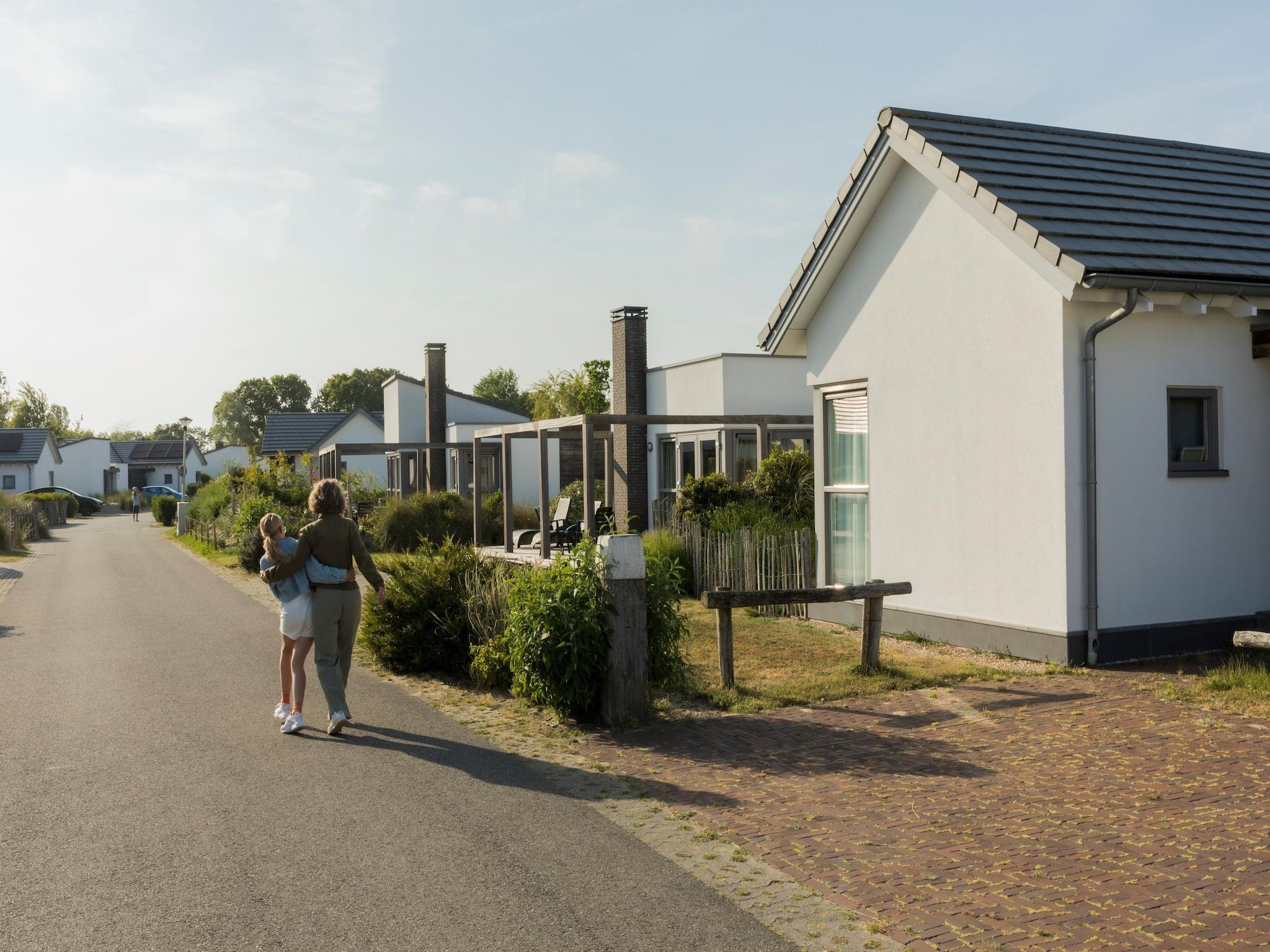 De buitenkant van Strandpark Duynhille 1 in Ouddorp