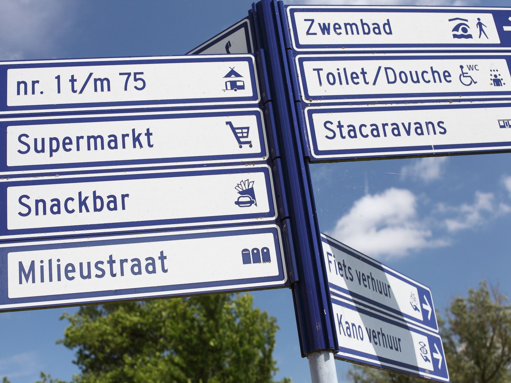 Parkfaciliteiten bij Vakantiepark Zeebad 9 in Breskens
