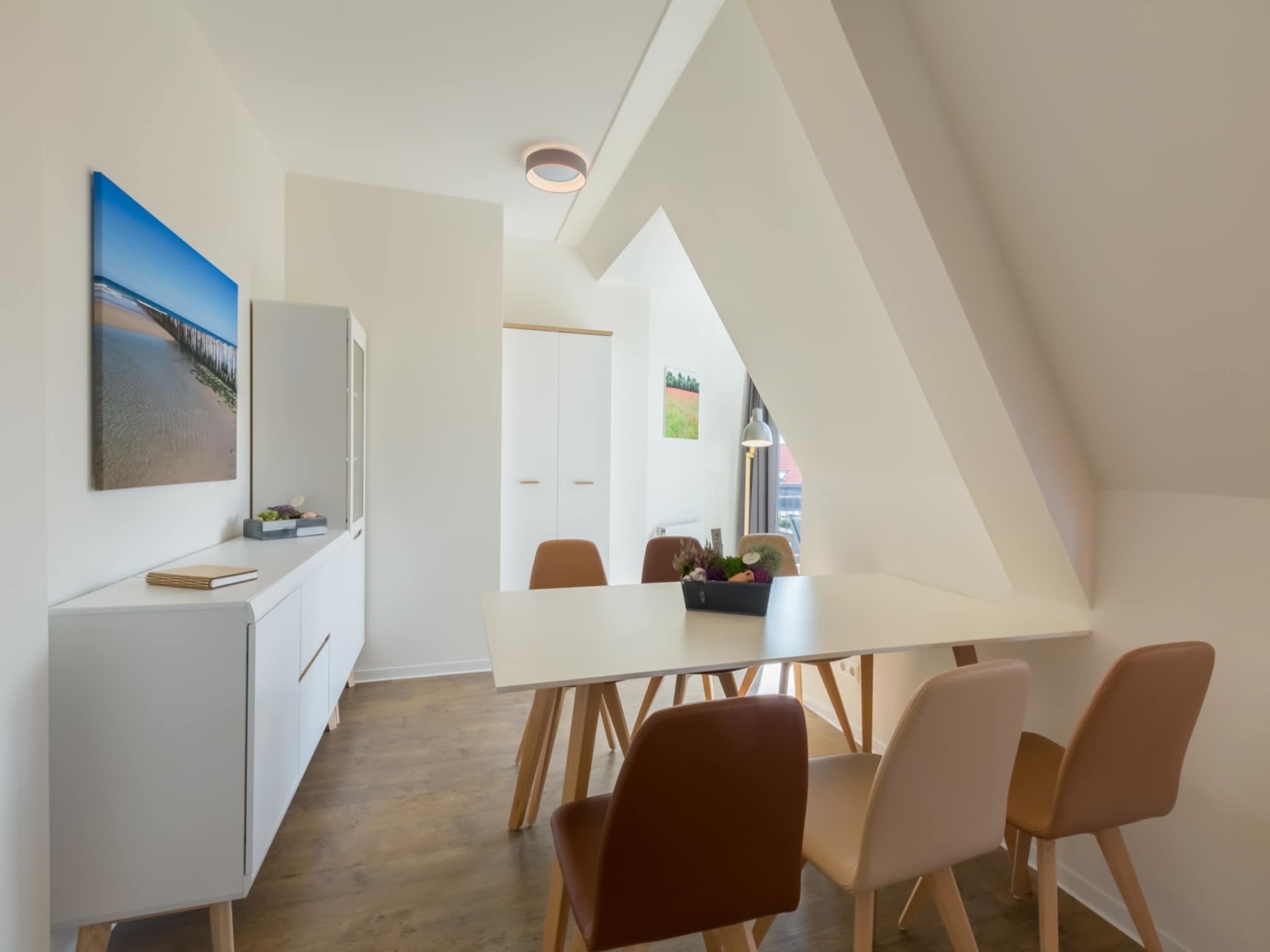 De eetkamer van Aparthotel Zoutelande - 5 pers luxe appartement in Zoutelande
