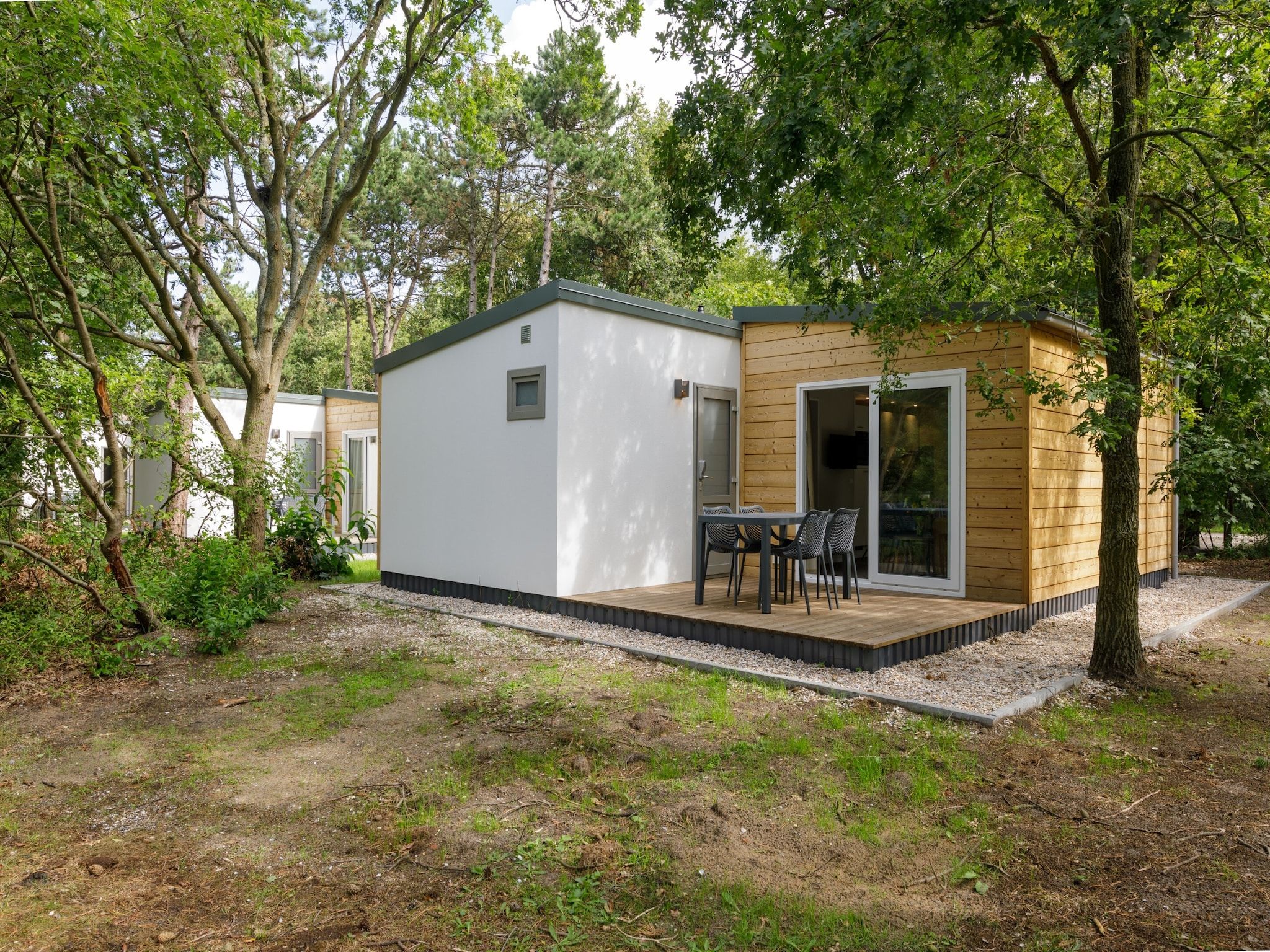 De buitenkant van Vakantiepark Kijkduin 11 in Den Haag