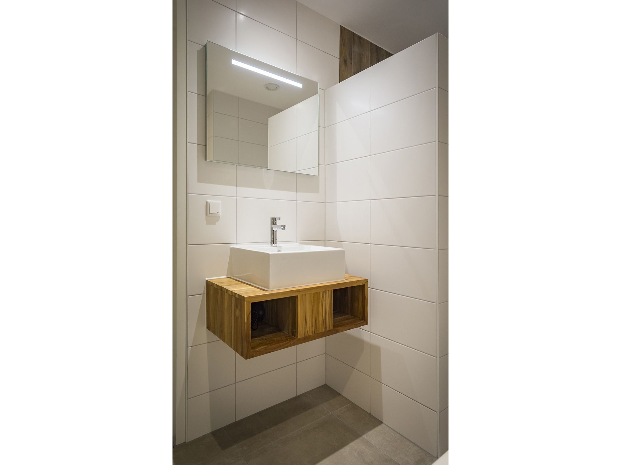 De badkamer van Bouwlust G21A in De Cocksdorp - Texel