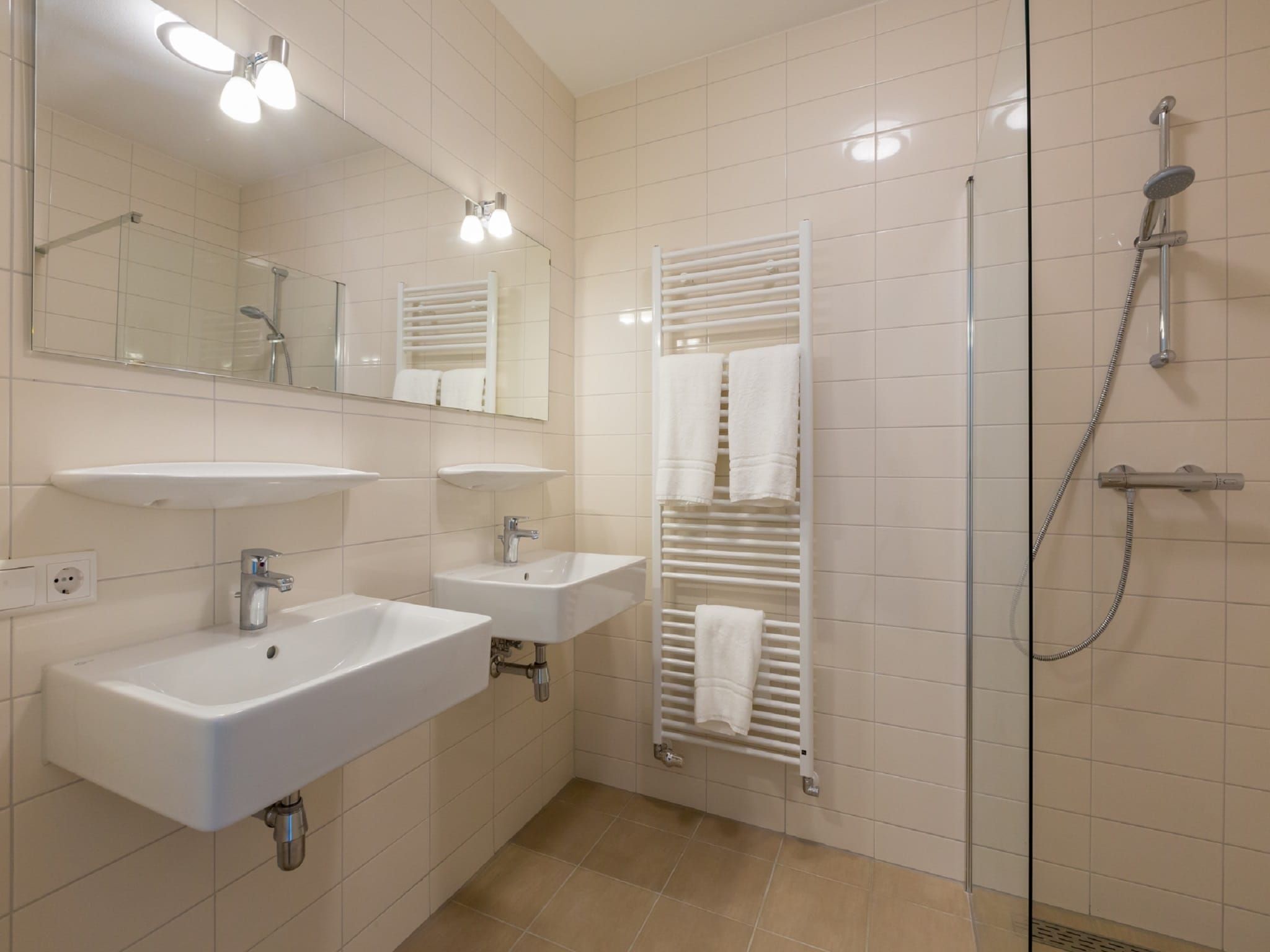 De badkamer van Aparthotel Zoutelande - 2 pers luxe studio - huisdier in Zoutelande