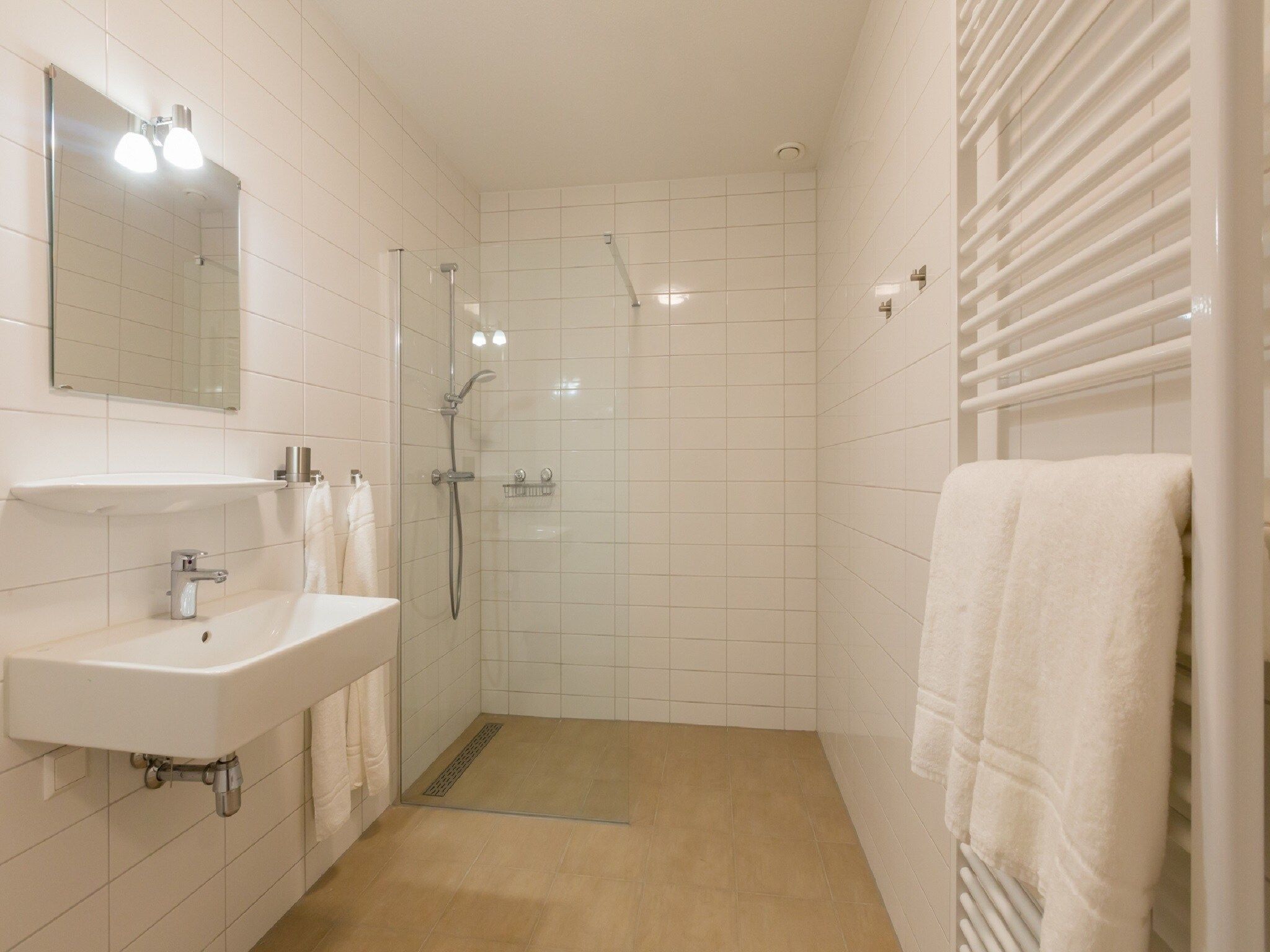 De badkamer van Aparthotel Zoutelande - 2 pers luxe studio - huisdier in Zoutelande