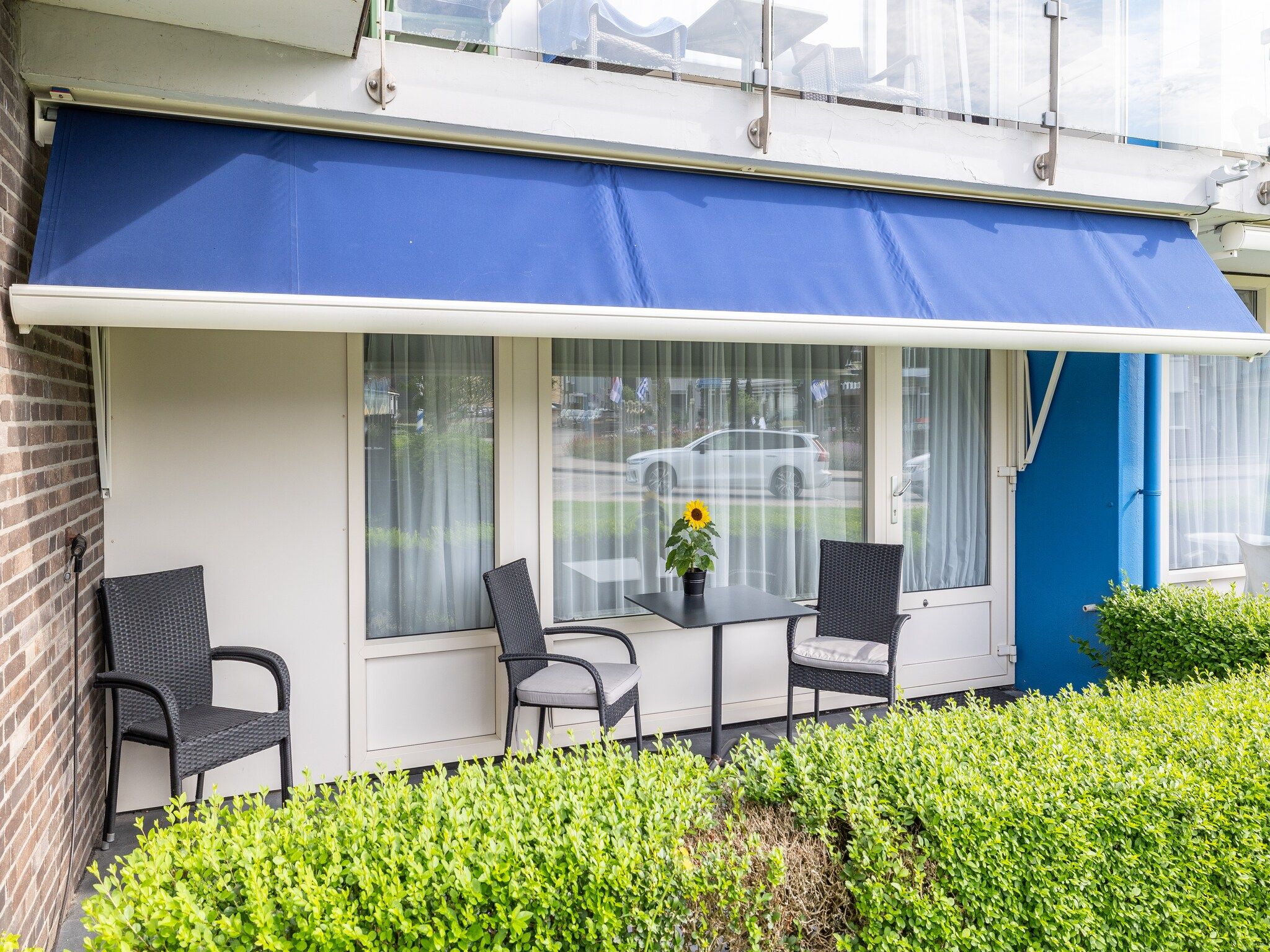 De buitenkant van Kurhaus- appartement 5 Zoutelande in Zoutelande