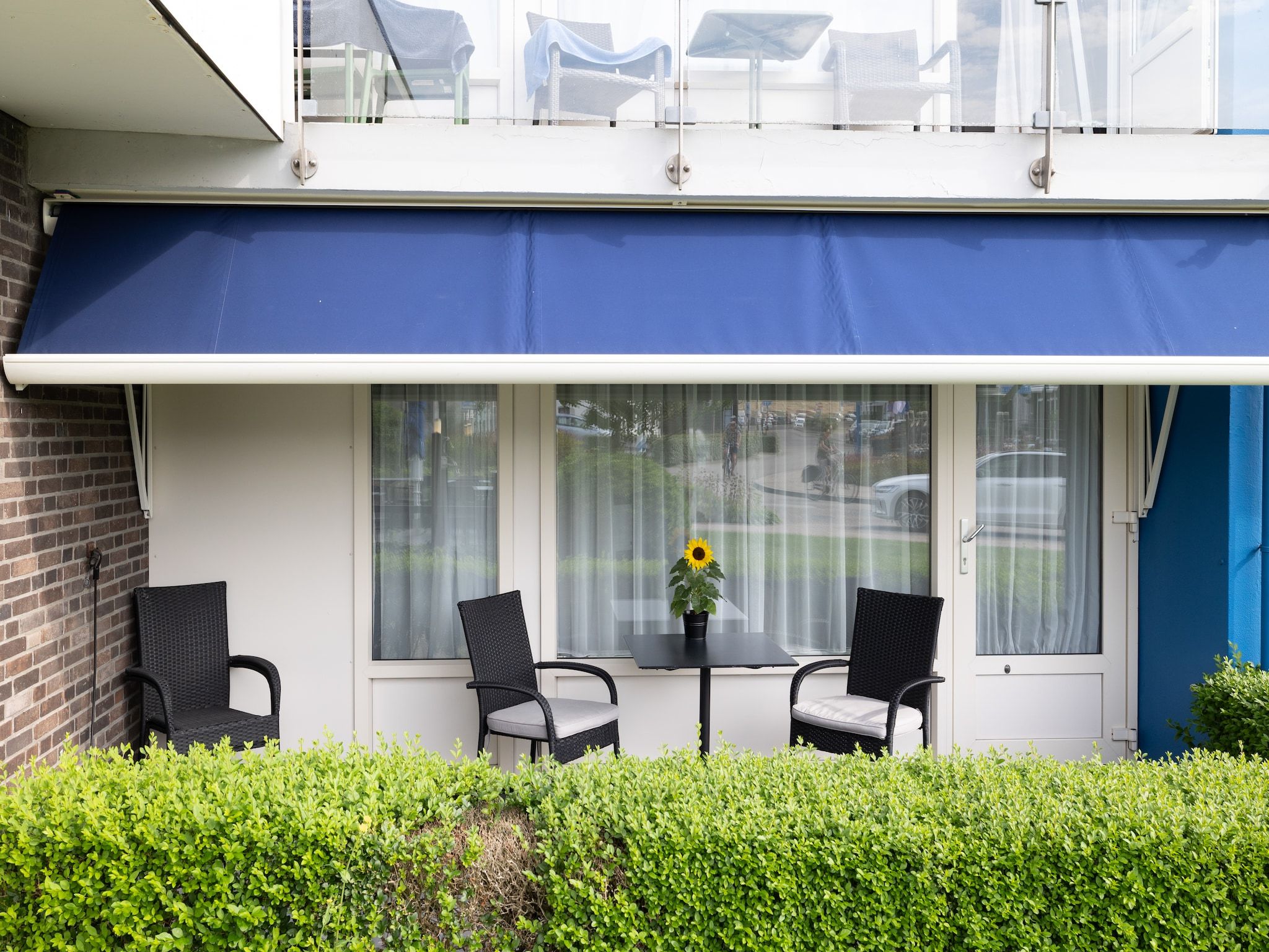 De buitenkant van Kurhaus- appartement 5 Zoutelande in Zoutelande