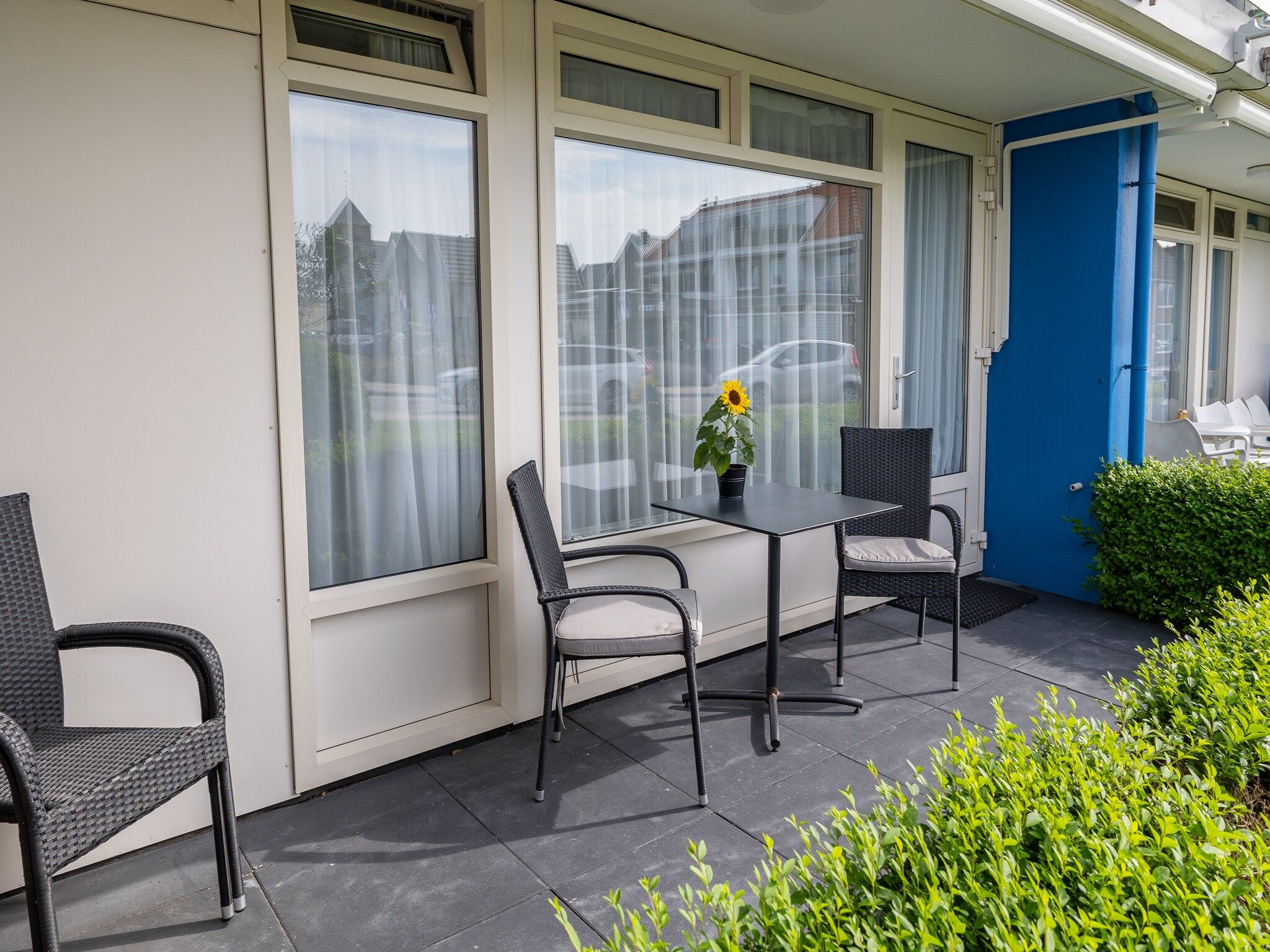 De buitenkant van Kurhaus- appartement 5 Zoutelande in Zoutelande