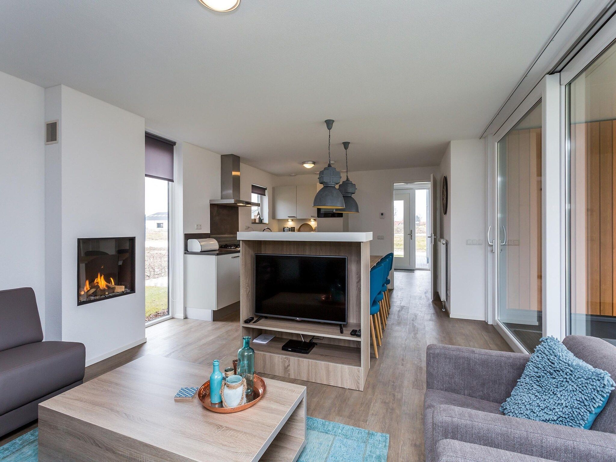 De woonkamer van Buitenhof De Leistert 26 in Roggel