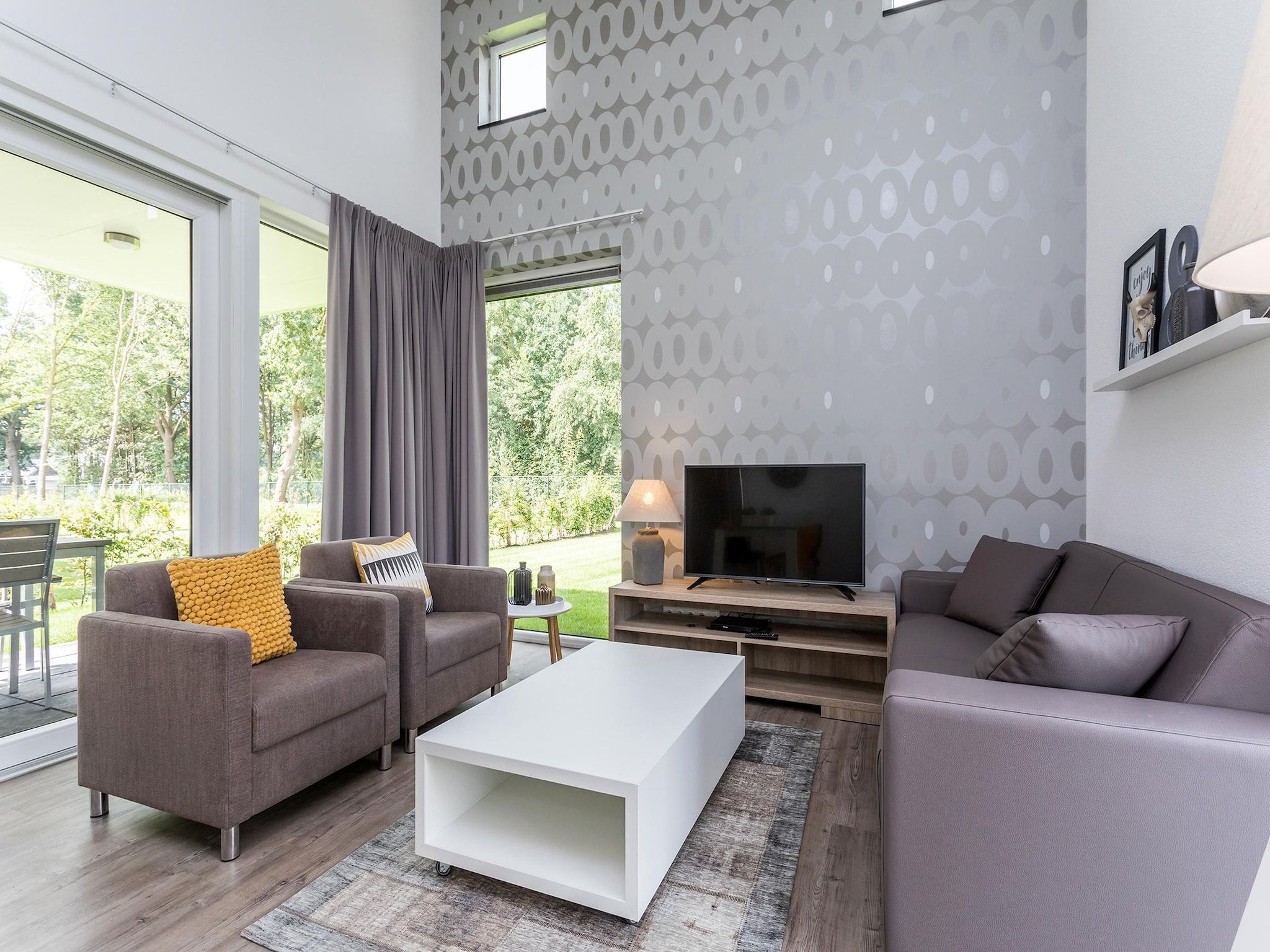 De woonkamer van Buitenhof De Leistert 19 in Roggel