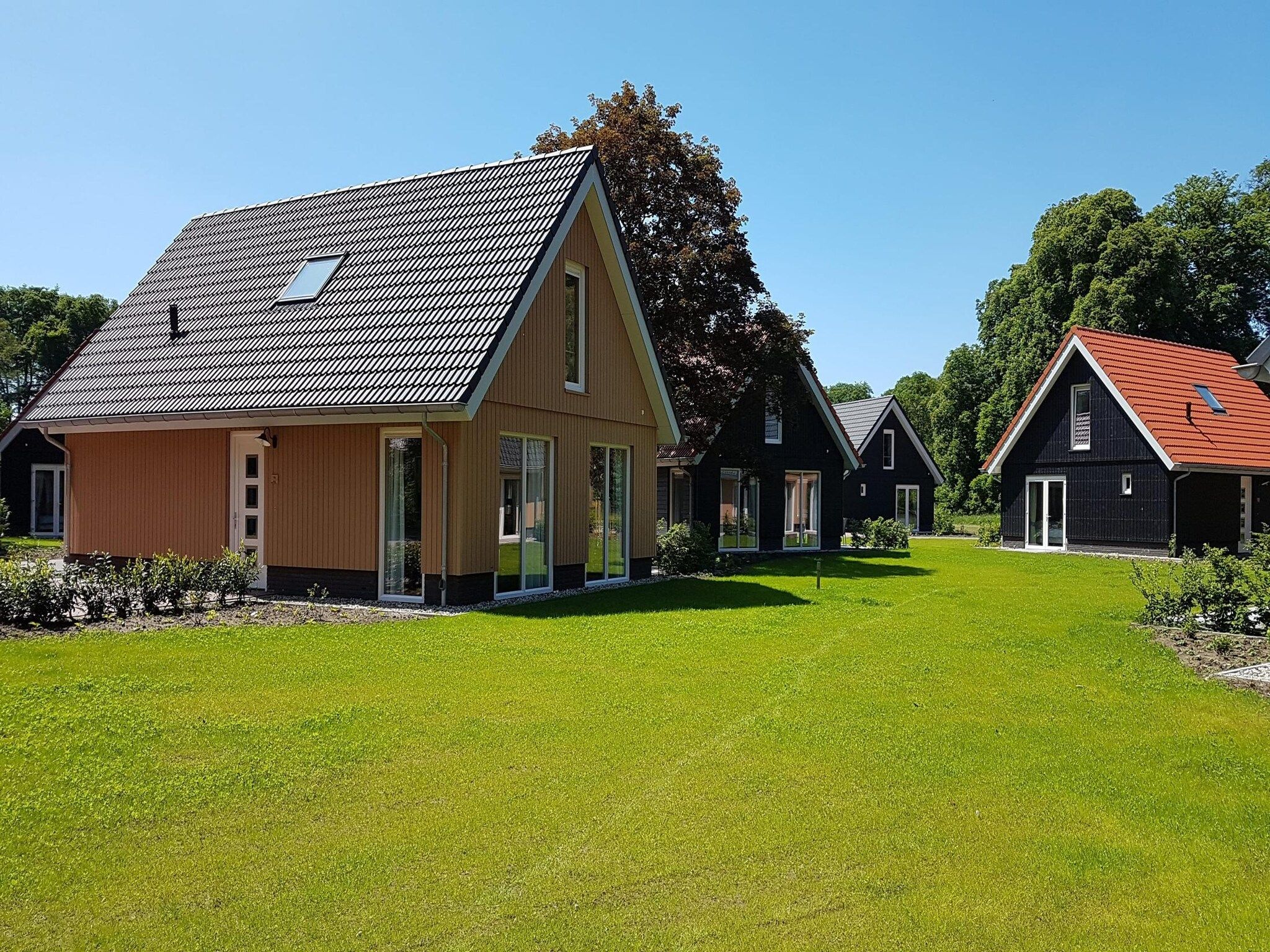 De buitenkant van Villapark Ehzerburg 2 in Almen