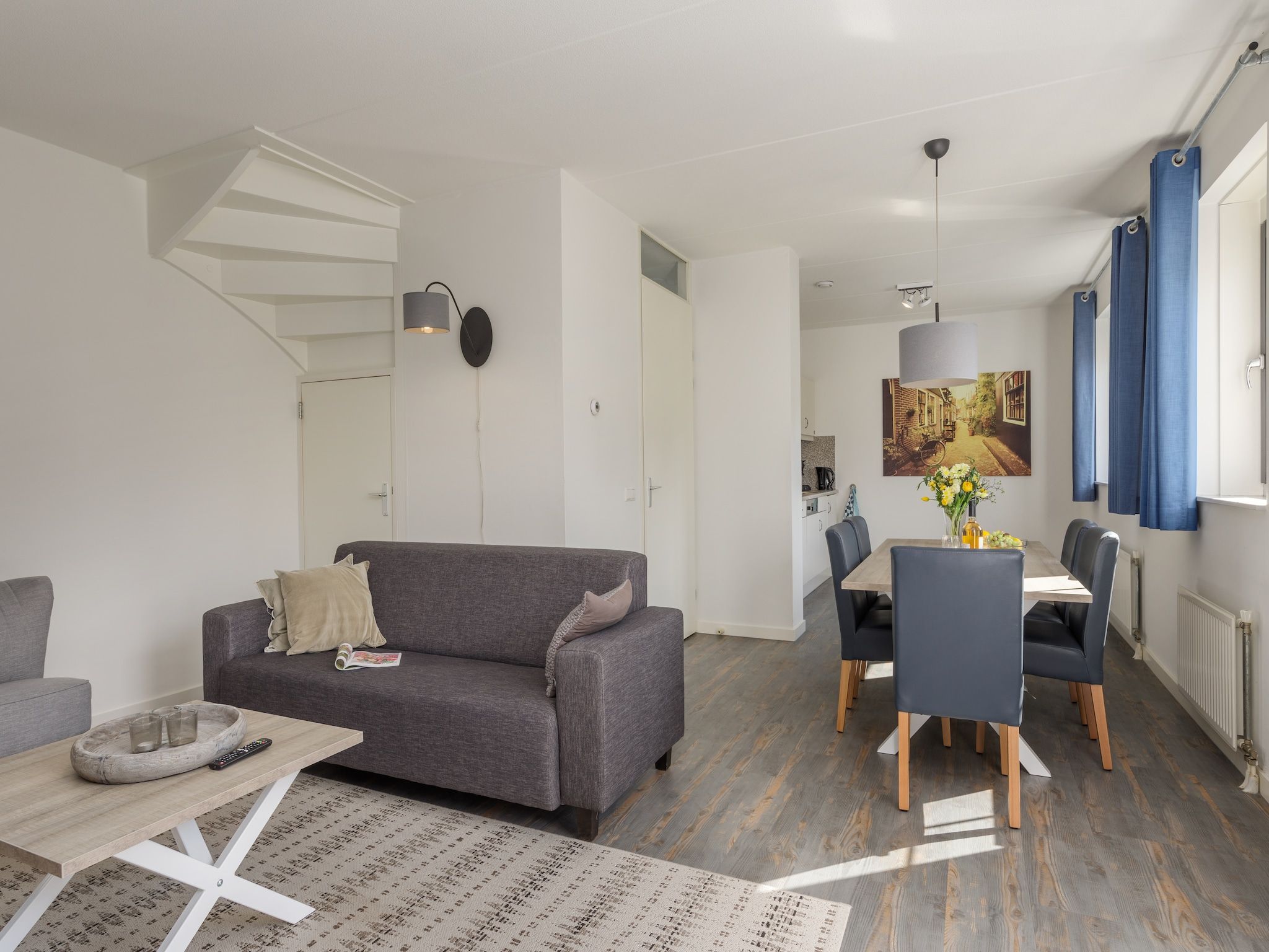 De woonkamer van Marinapark Volendam 9 in Volendam