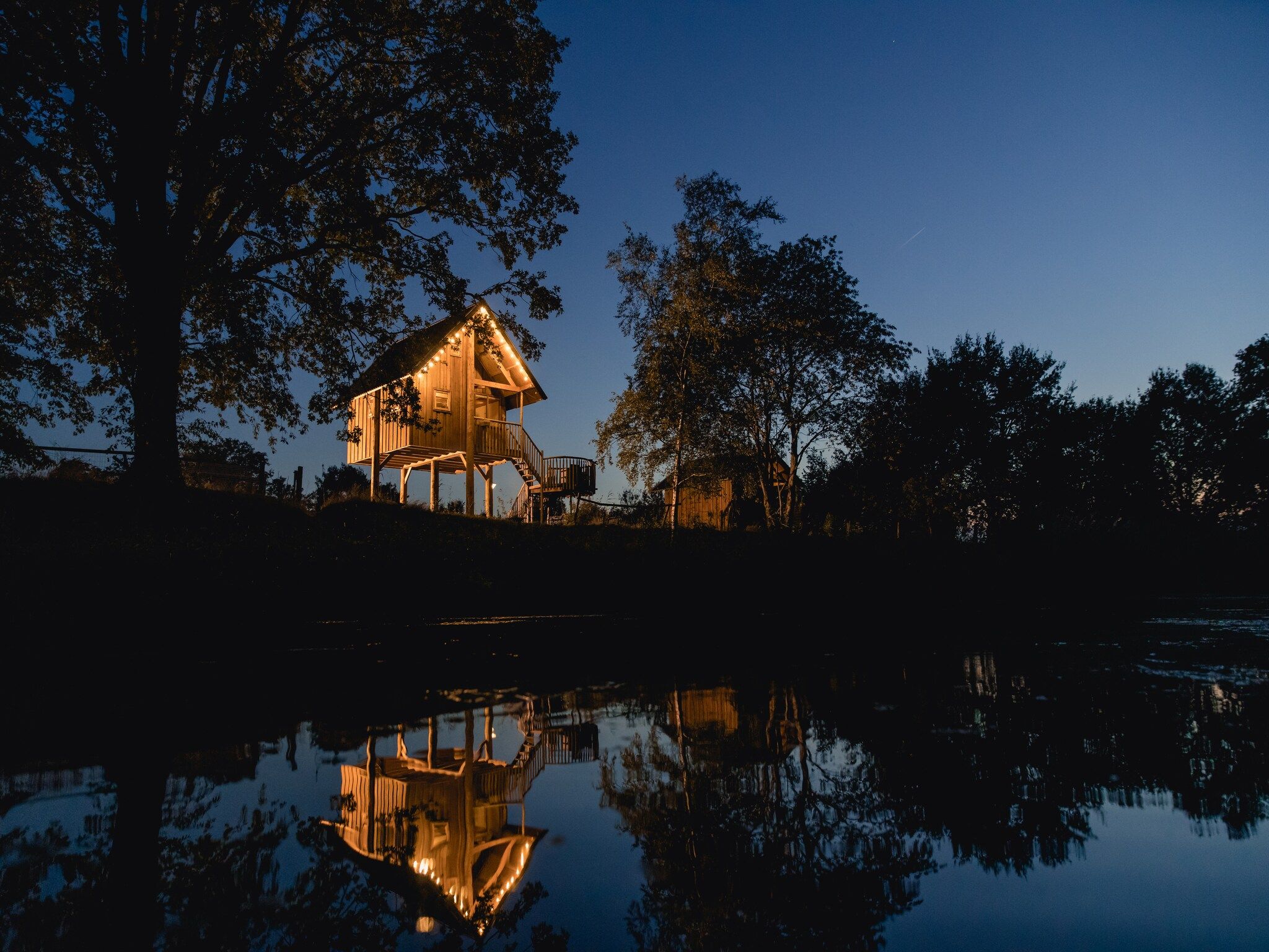 Het uitzicht vanaf Vakantiepark Mölke 19 in Zuna