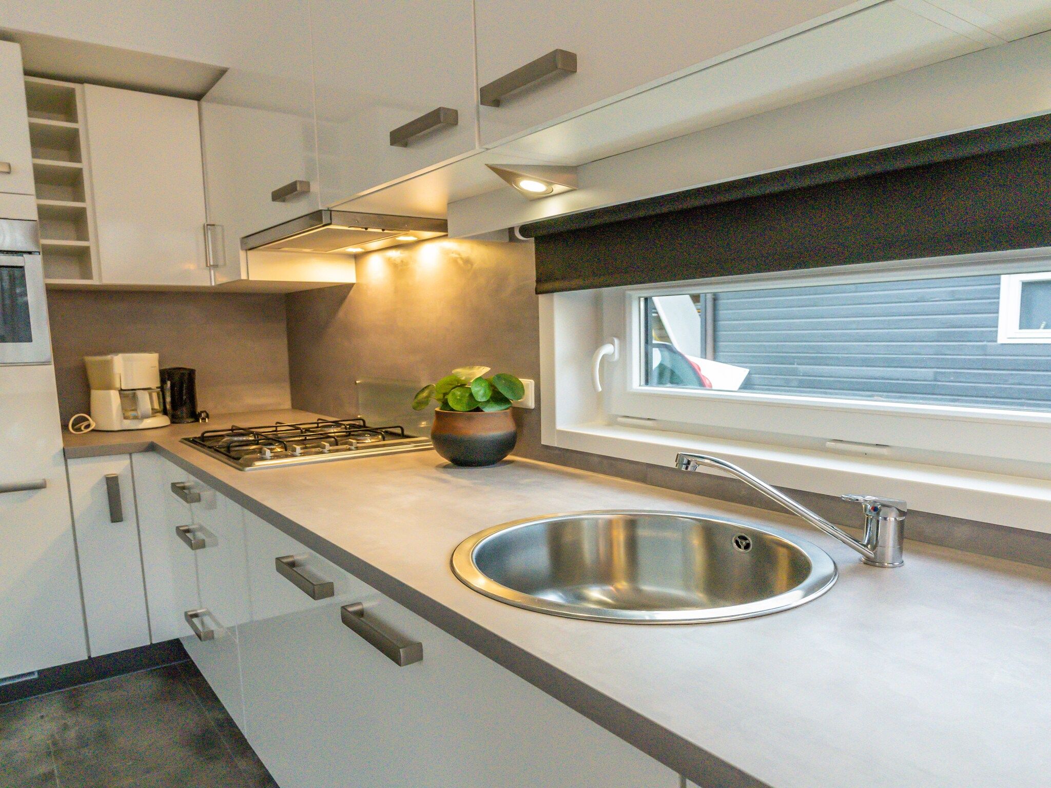 De keuken van Vakantiepark Mölke 19 in Zuna