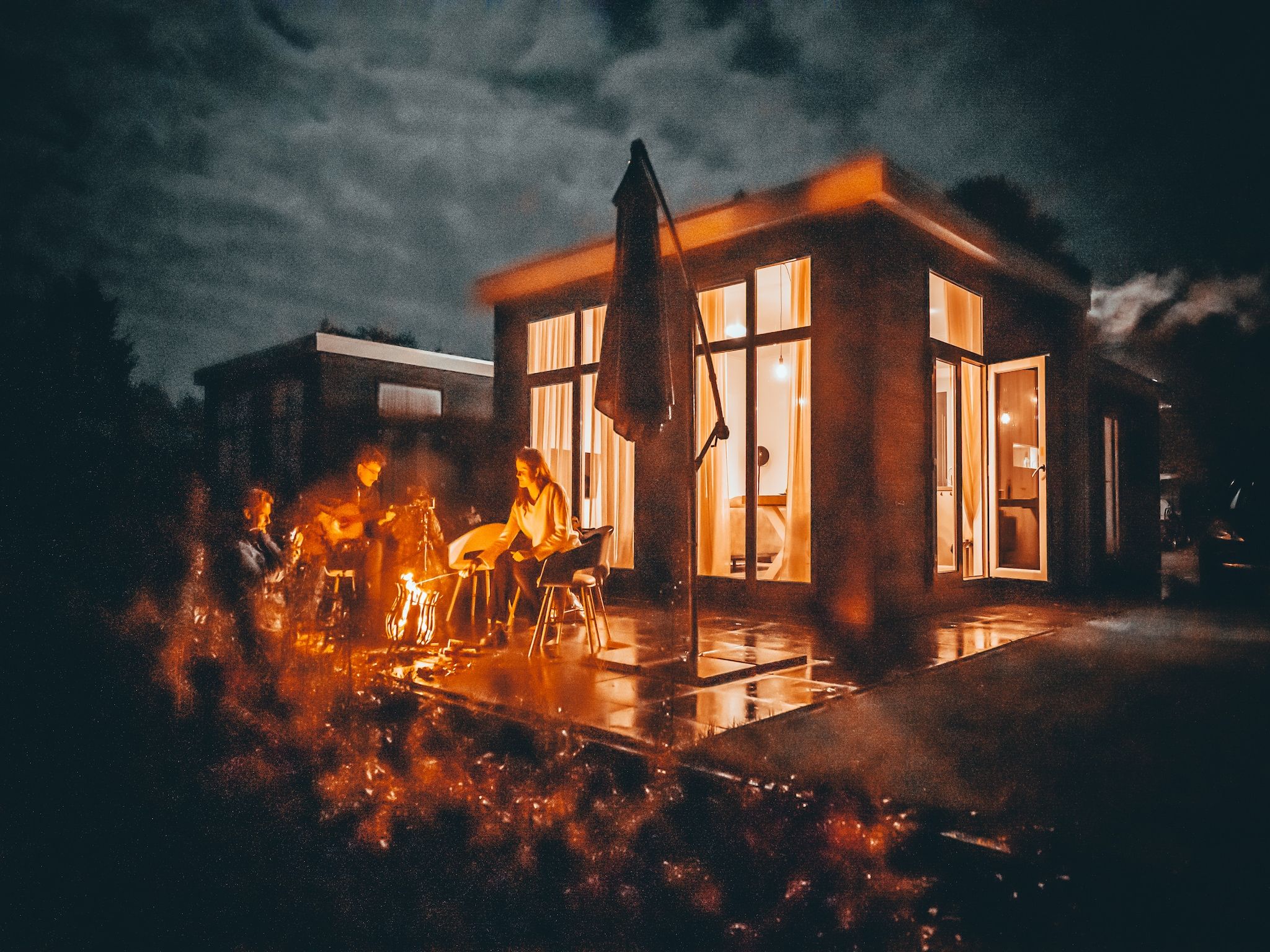 Het uitzicht vanaf Vakantiepark Mölke 20 in Zuna
